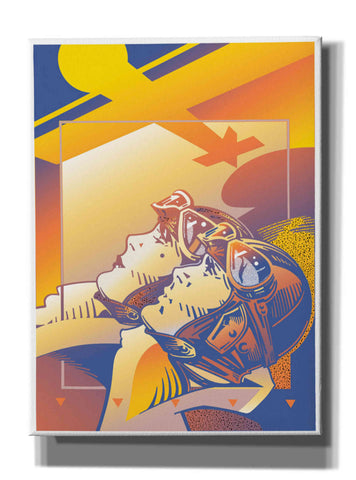 Image of 'Pilots Orange' by David Chestnutt, Giclee Canvas Wall Art