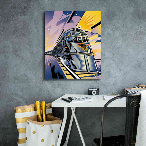 Image of 'Pioneer Zephyr' by David Chestnutt, Giclee Canvas Wall Art,20 x 24