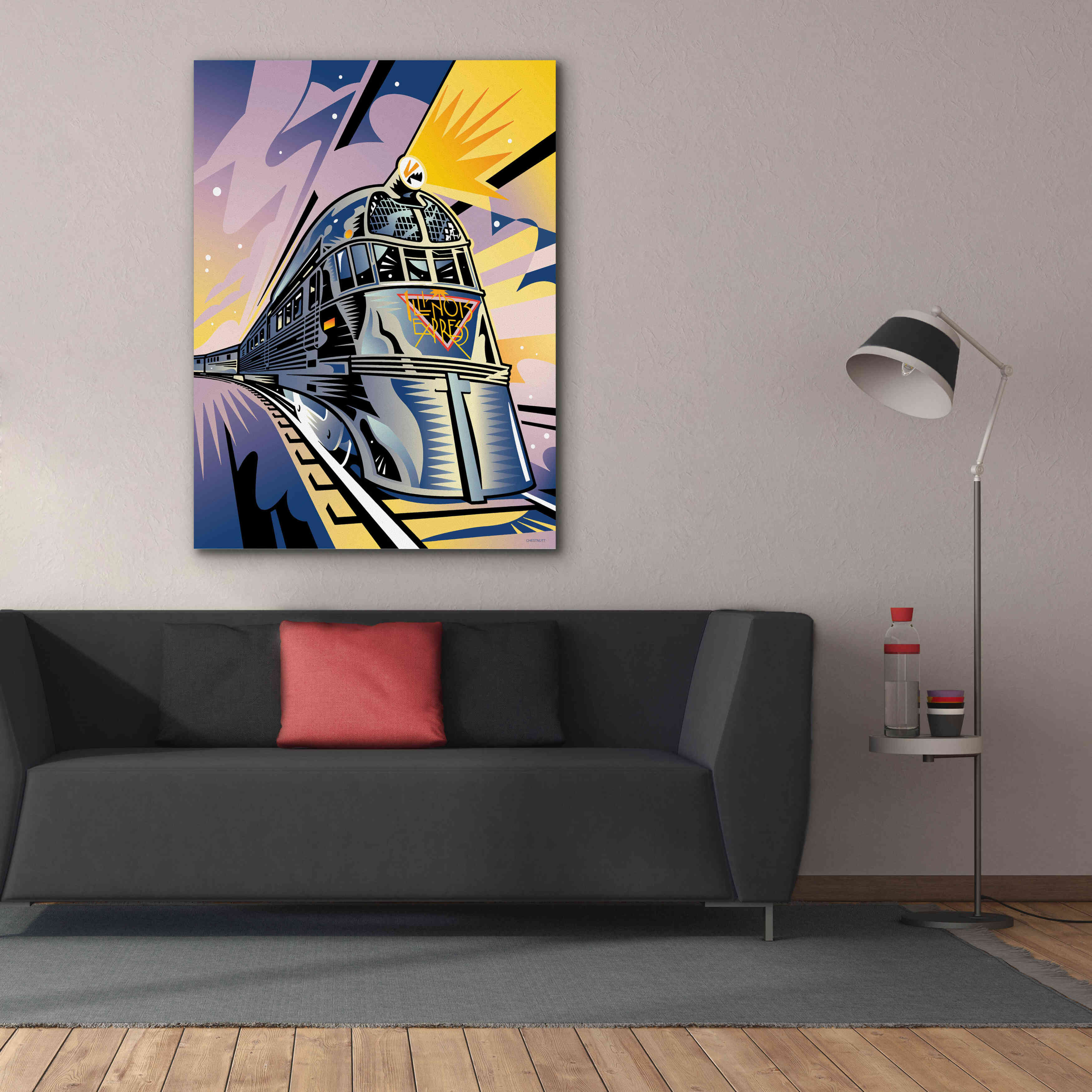 'Pioneer Zephyr' by David Chestnutt, Giclee Canvas Wall Art,40 x 54