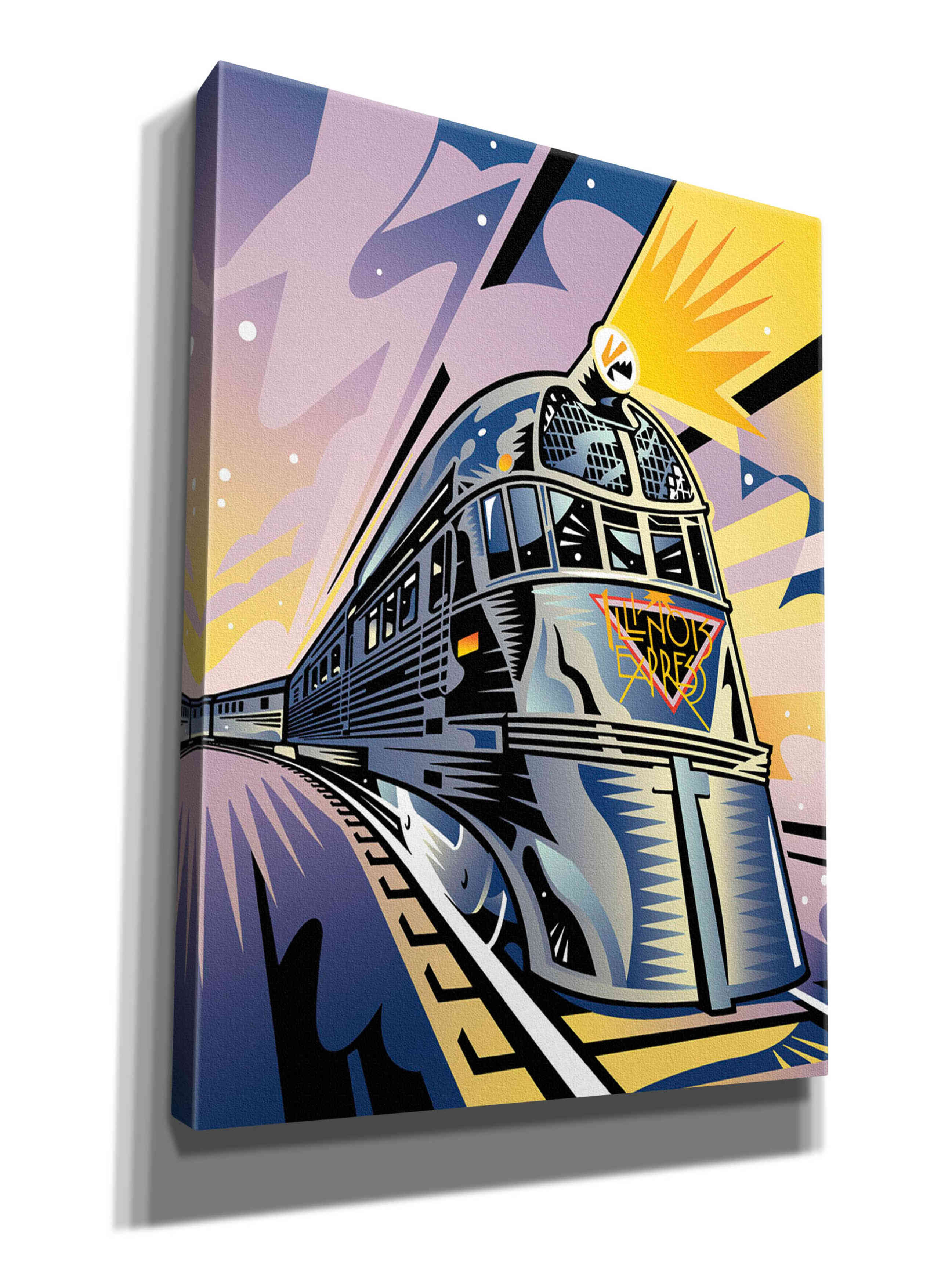 'Pioneer Zephyr' by David Chestnutt, Giclee Canvas Wall Art