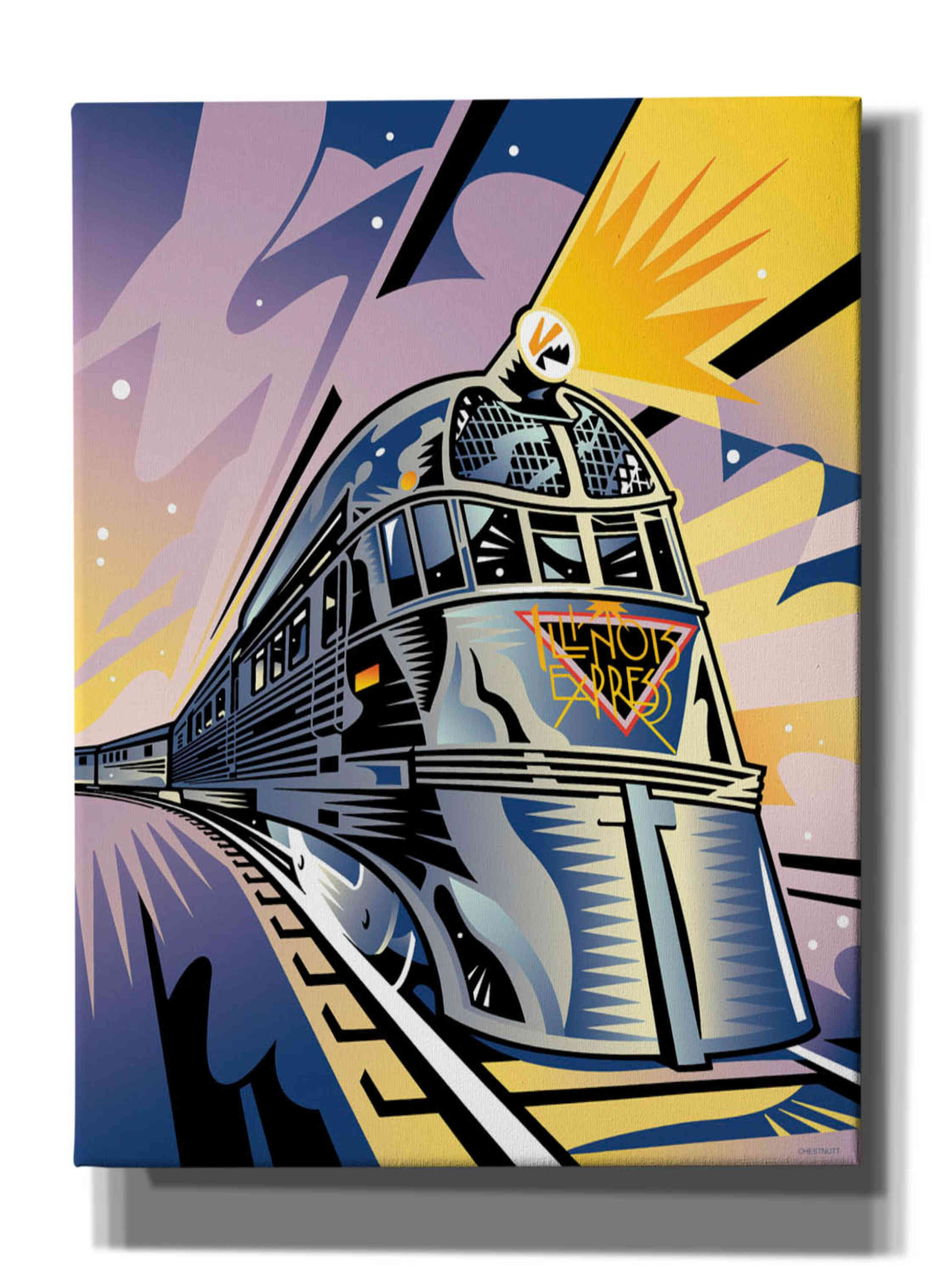'Pioneer Zephyr' by David Chestnutt, Giclee Canvas Wall Art