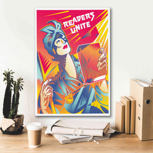 'Readers Unite' by David Chestnutt, Giclee Canvas Wall Art,18 x 26