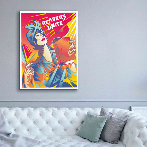 Image of 'Readers Unite' by David Chestnutt, Giclee Canvas Wall Art,40 x 54