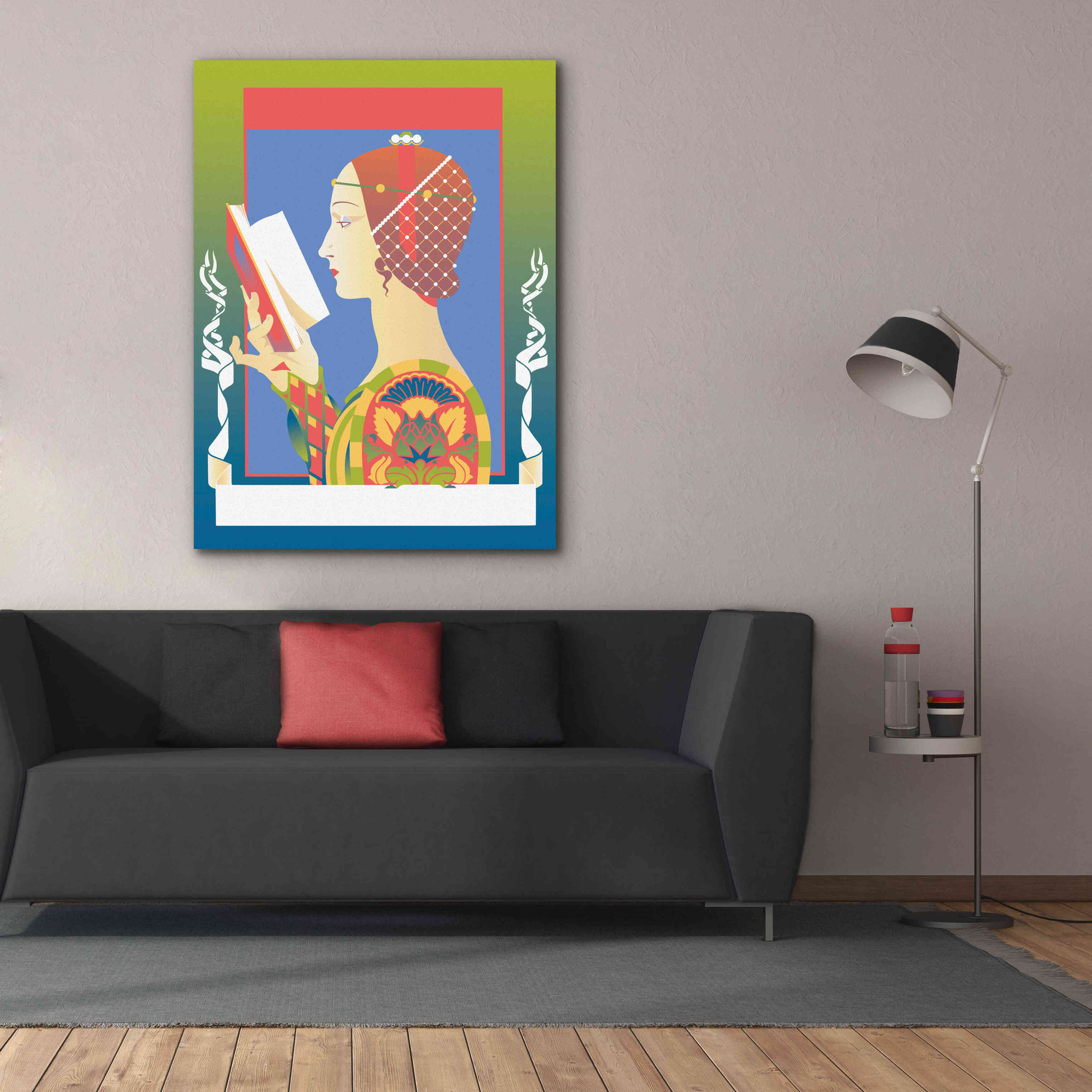 'Renaissance Read' by David Chestnutt, Giclee Canvas Wall Art,40 x 54