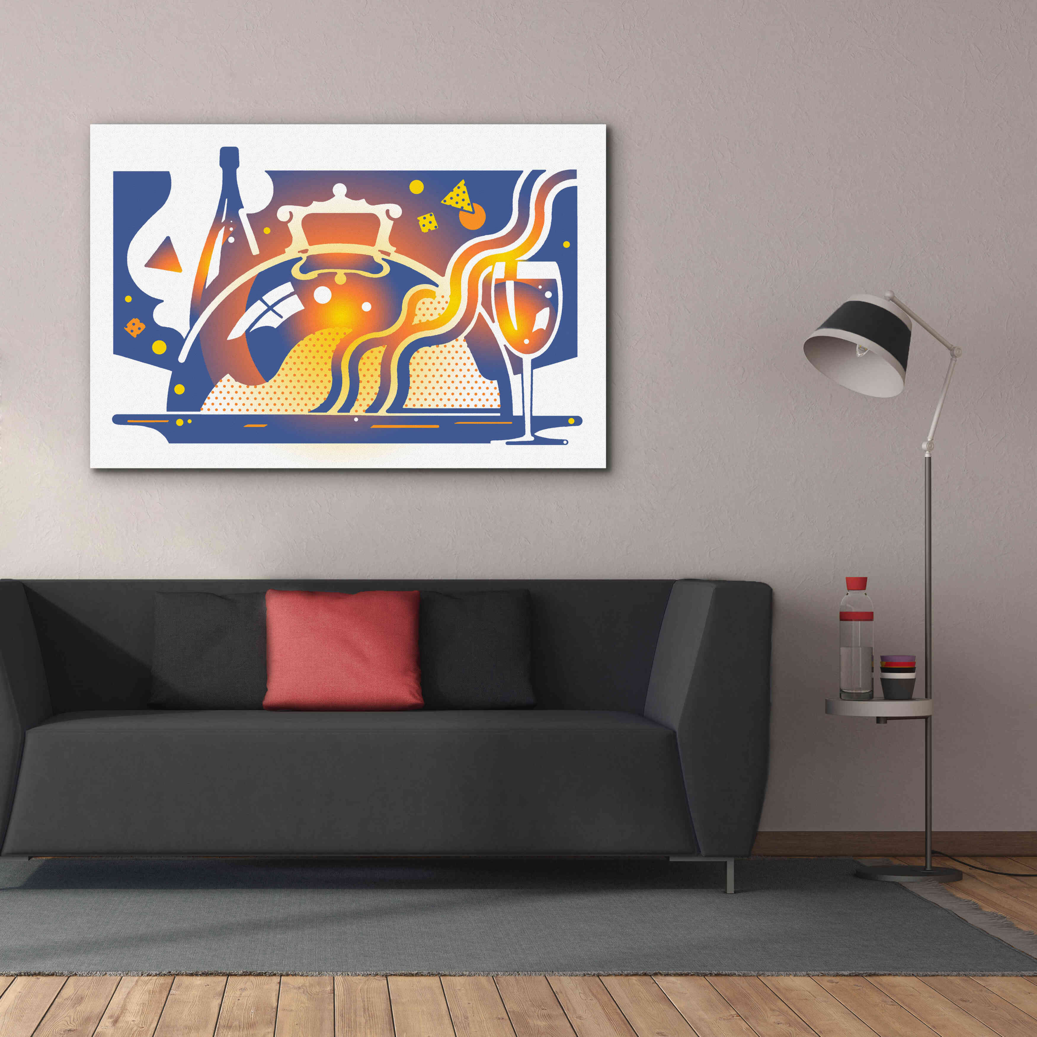 'Restaurant Guide' by David Chestnutt, Giclee Canvas Wall Art,60 x 40