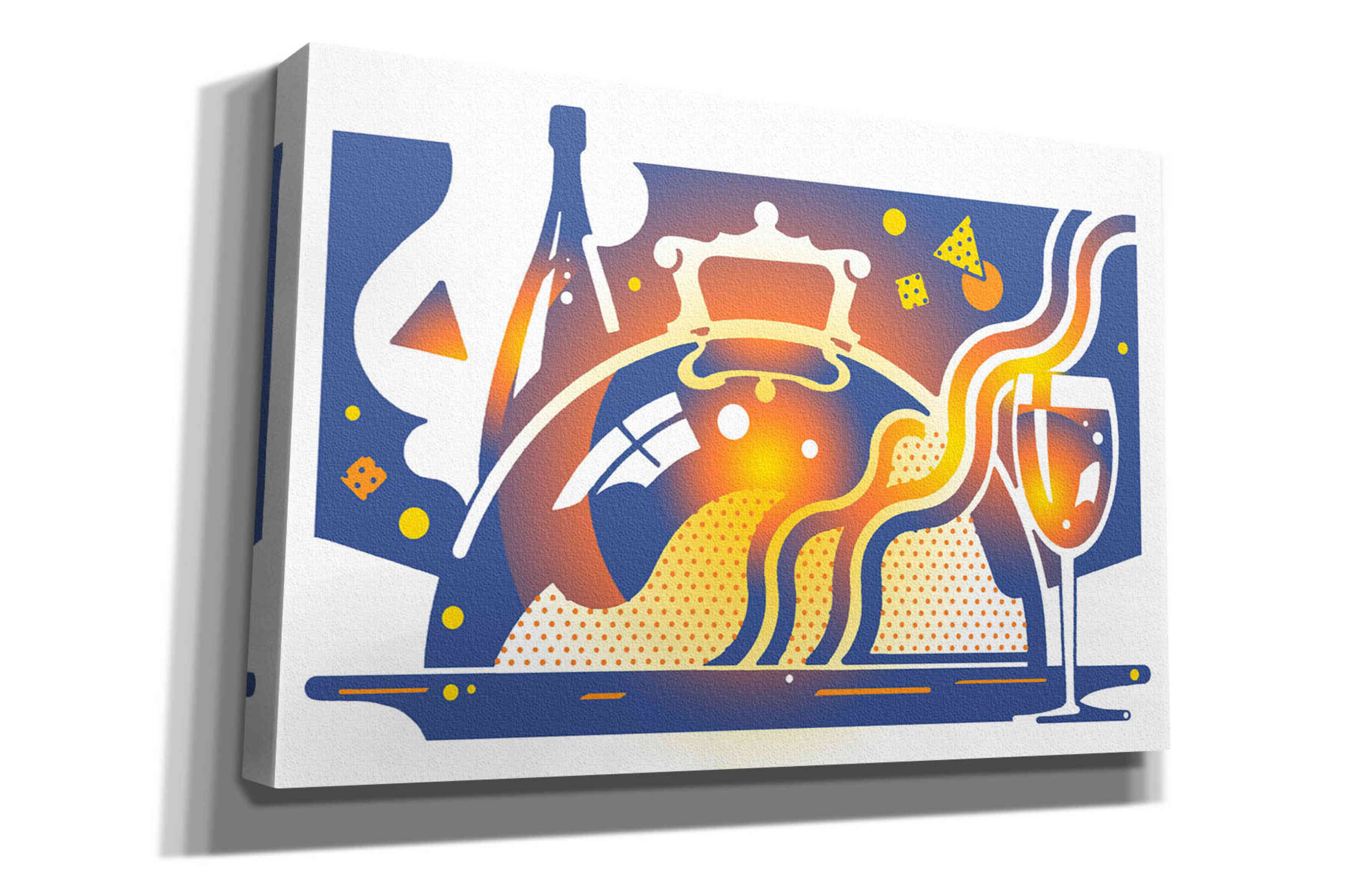 'Restaurant Guide' by David Chestnutt, Giclee Canvas Wall Art