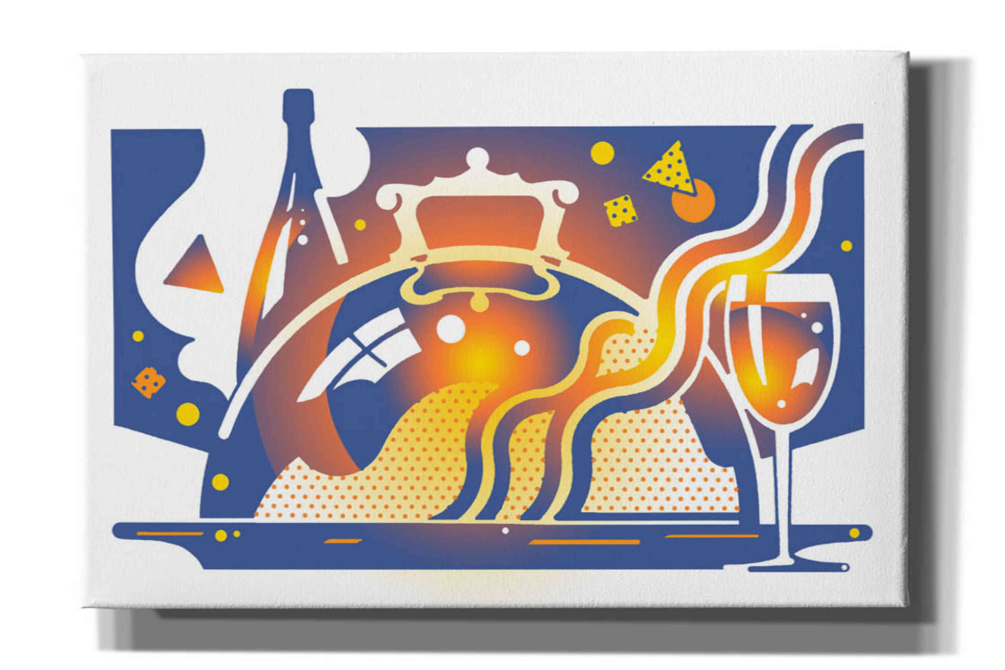 'Restaurant Guide' by David Chestnutt, Giclee Canvas Wall Art