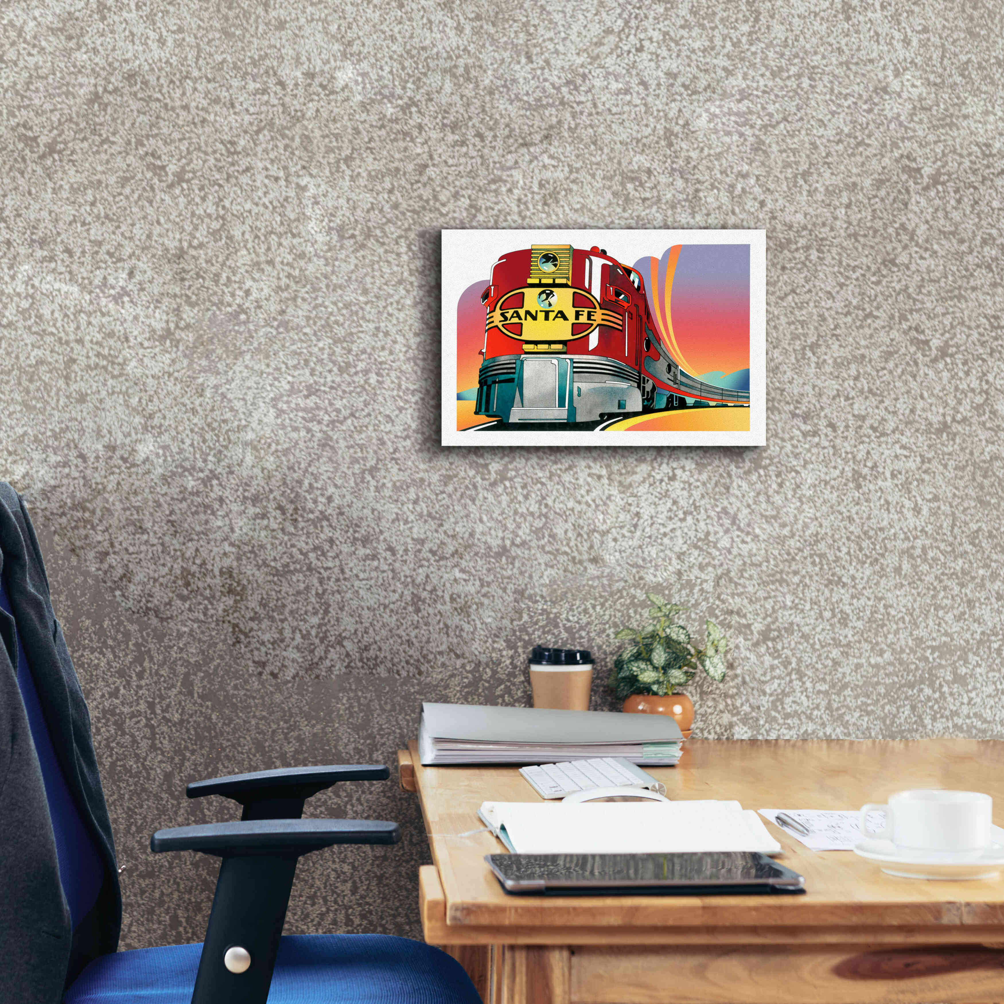 'Santa Fe' by David Chestnutt, Giclee Canvas Wall Art,18 x 12