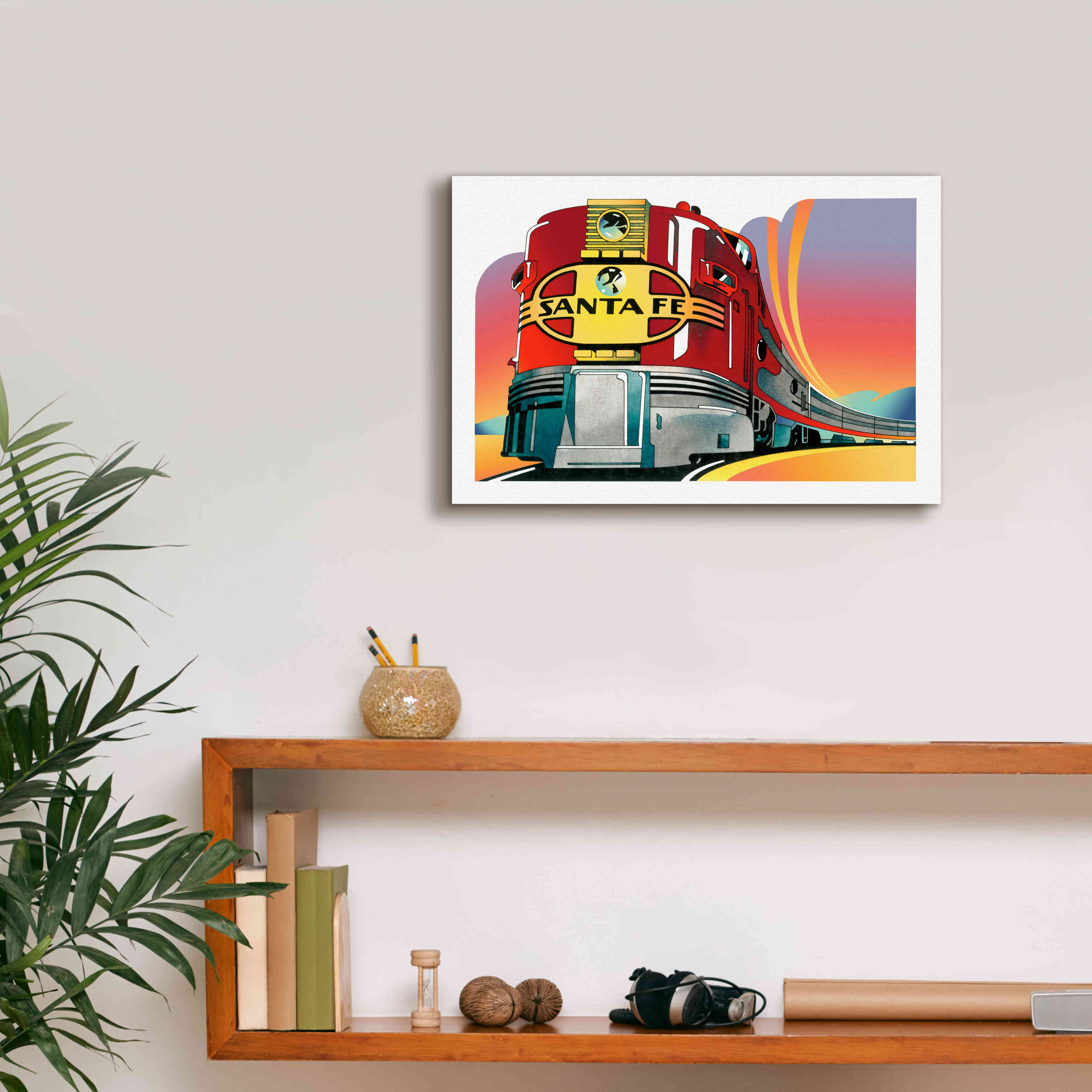 'Santa Fe' by David Chestnutt, Giclee Canvas Wall Art,18 x 12