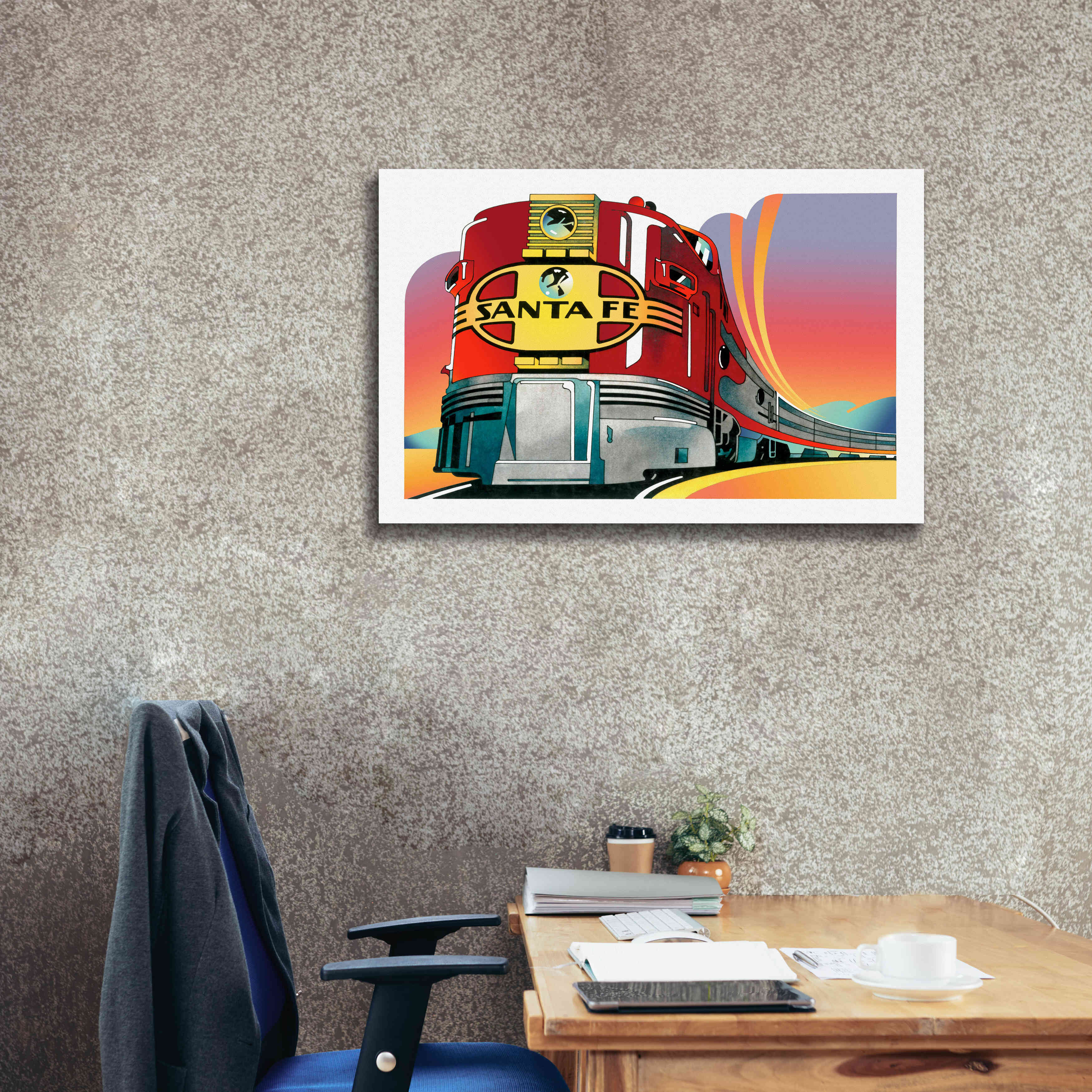 'Santa Fe' by David Chestnutt, Giclee Canvas Wall Art,40 x 26