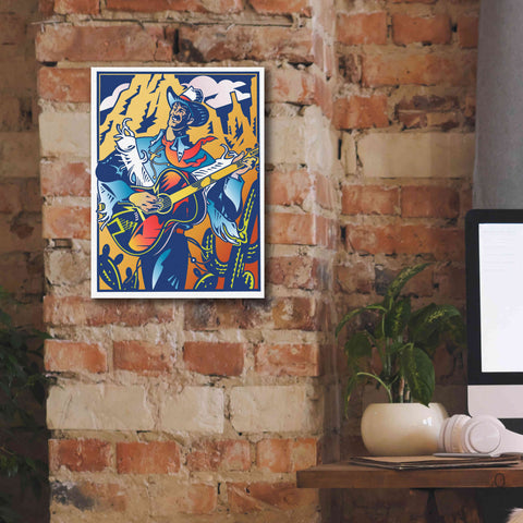 Image of 'Singing Cowboy' by David Chestnutt, Giclee Canvas Wall Art,12 x 16