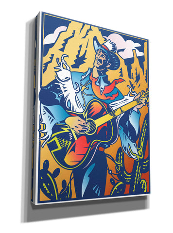 Image of 'Singing Cowboy' by David Chestnutt, Giclee Canvas Wall Art