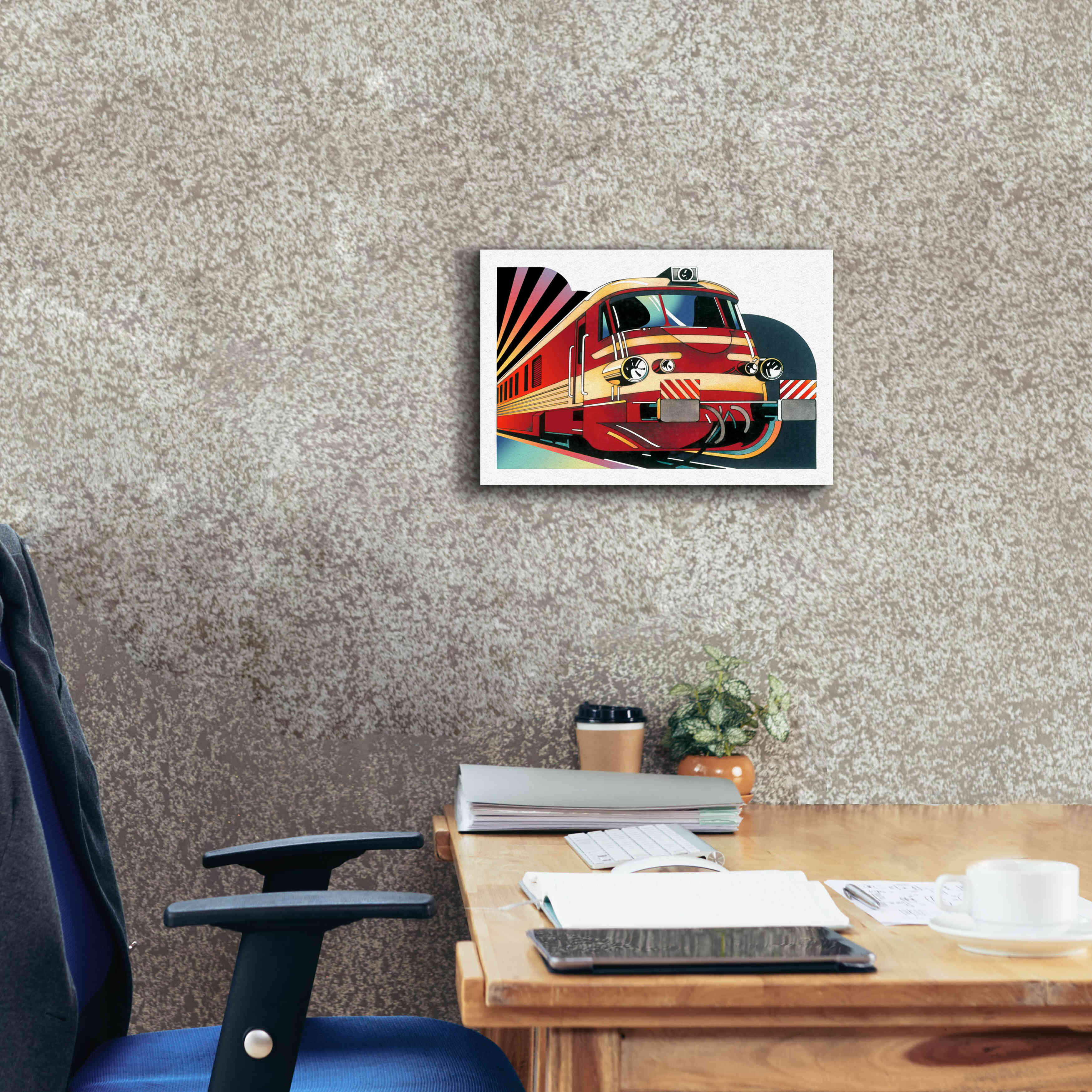 'SNCF' by David Chestnutt, Giclee Canvas Wall Art,18 x 12