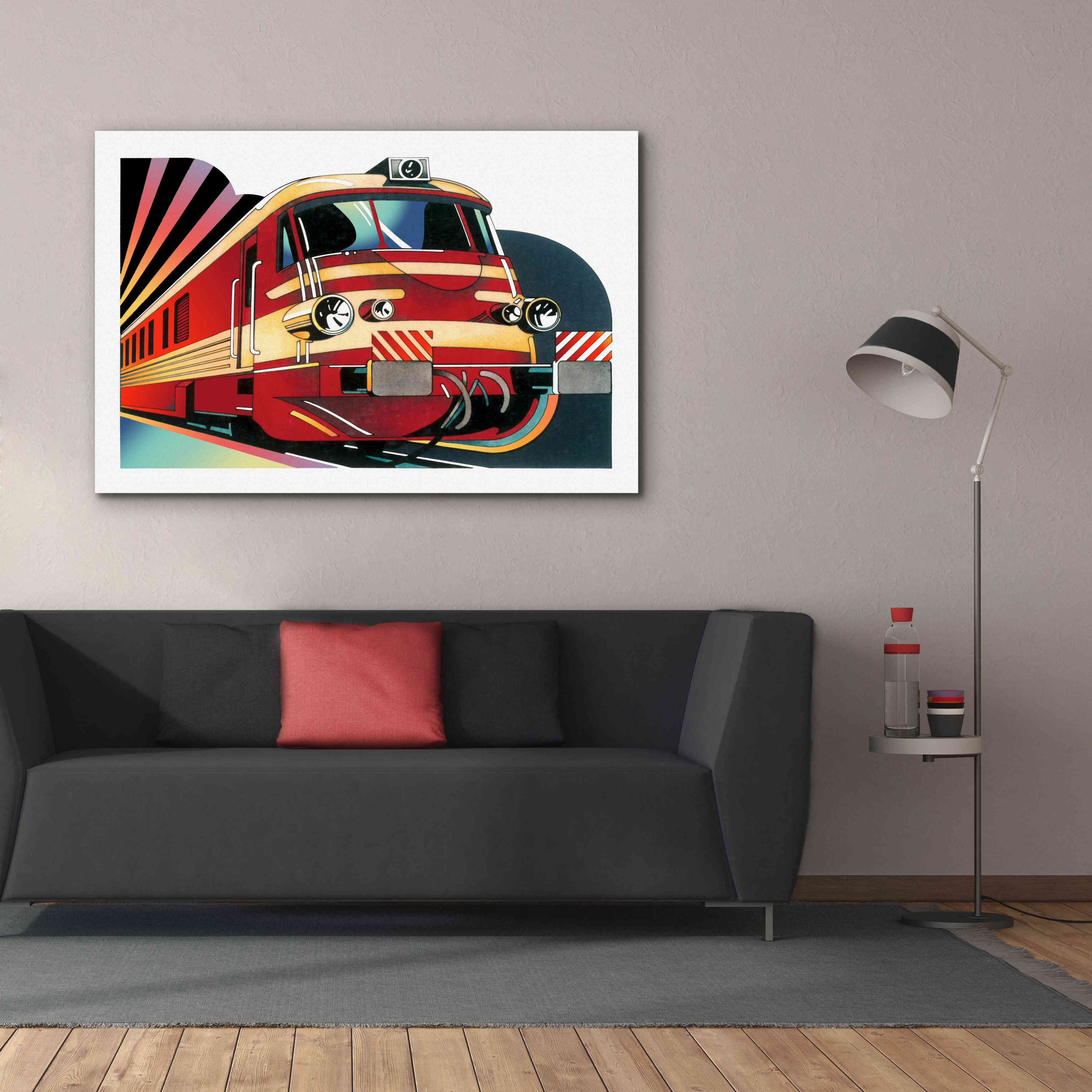 'SNCF' by David Chestnutt, Giclee Canvas Wall Art,60 x 40