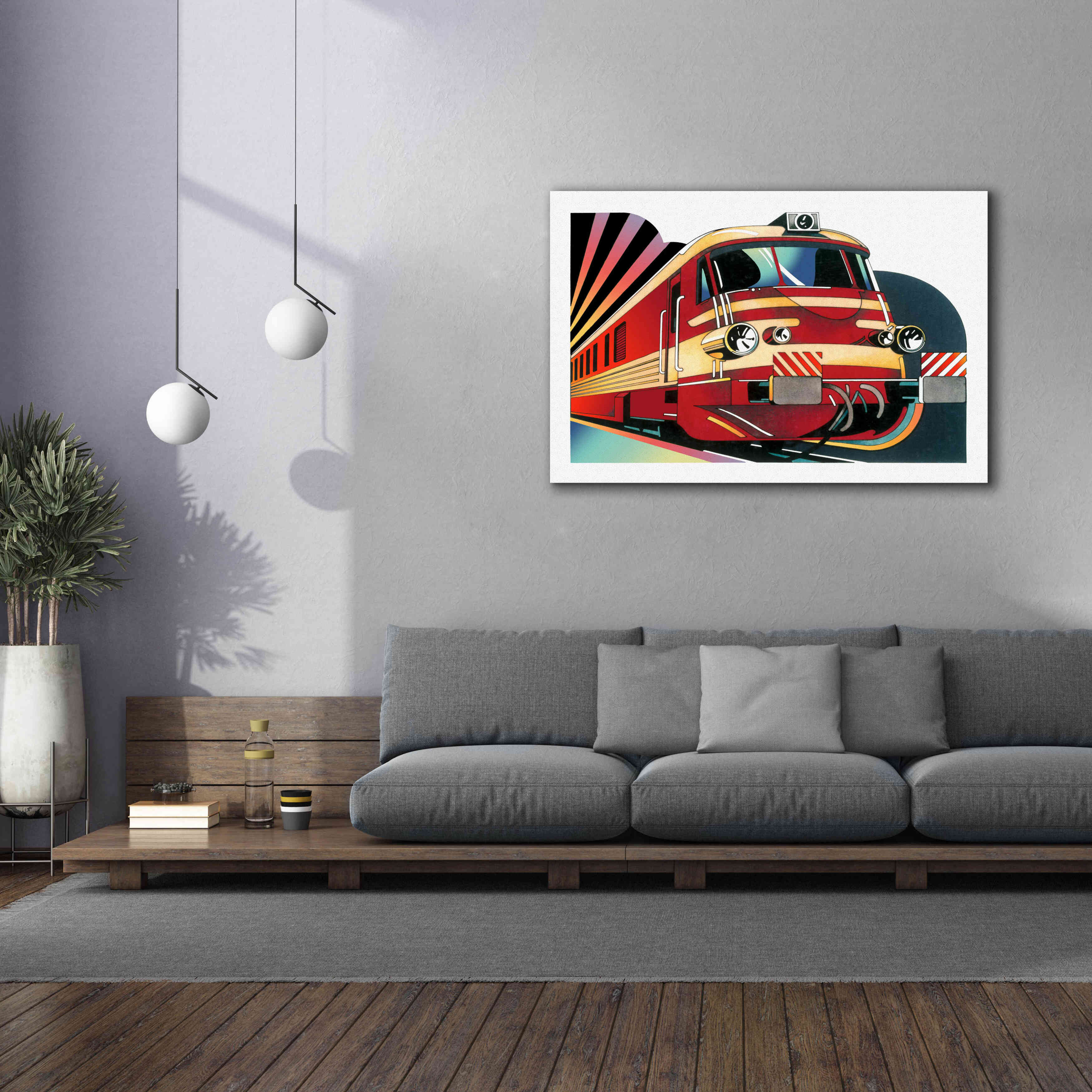 'SNCF' by David Chestnutt, Giclee Canvas Wall Art,60 x 40