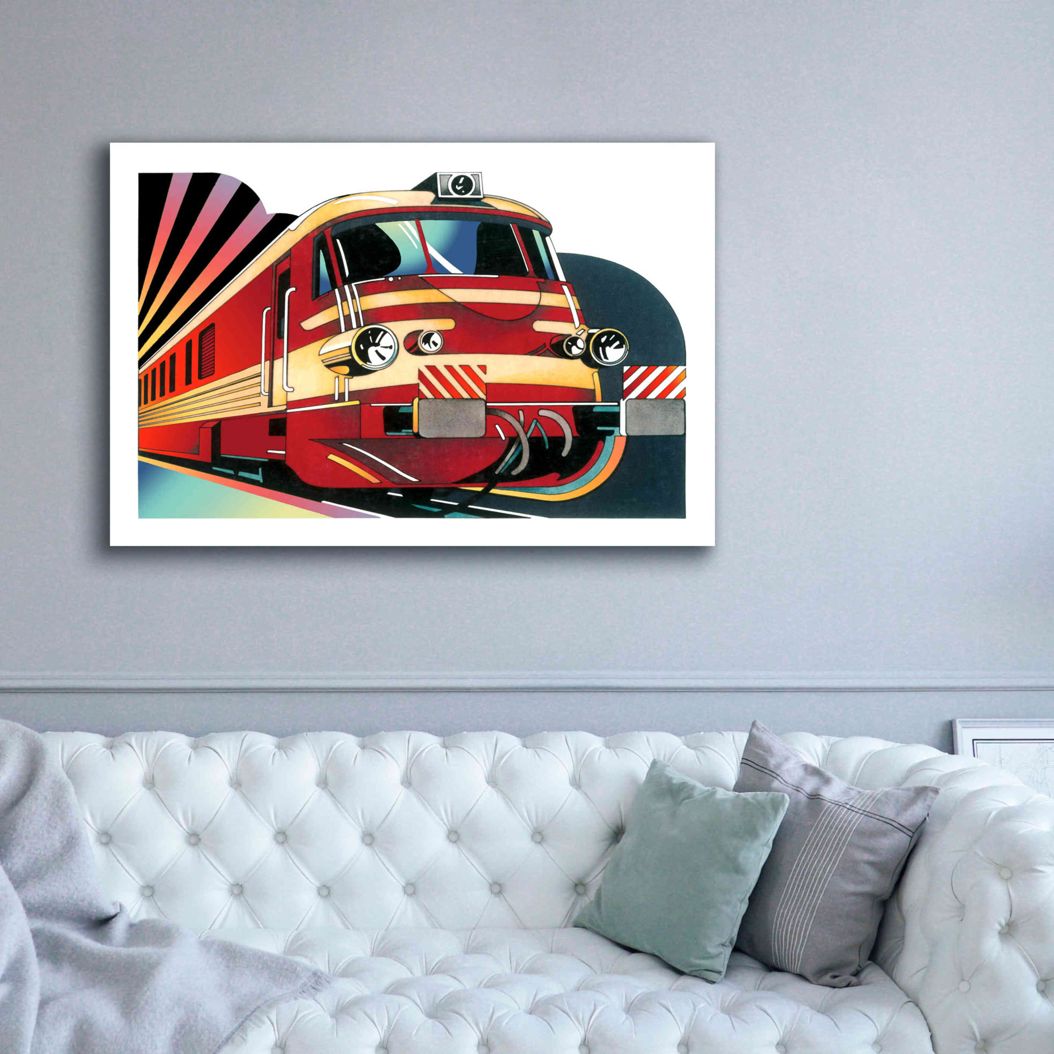 'SNCF' by David Chestnutt, Giclee Canvas Wall Art,60 x 40