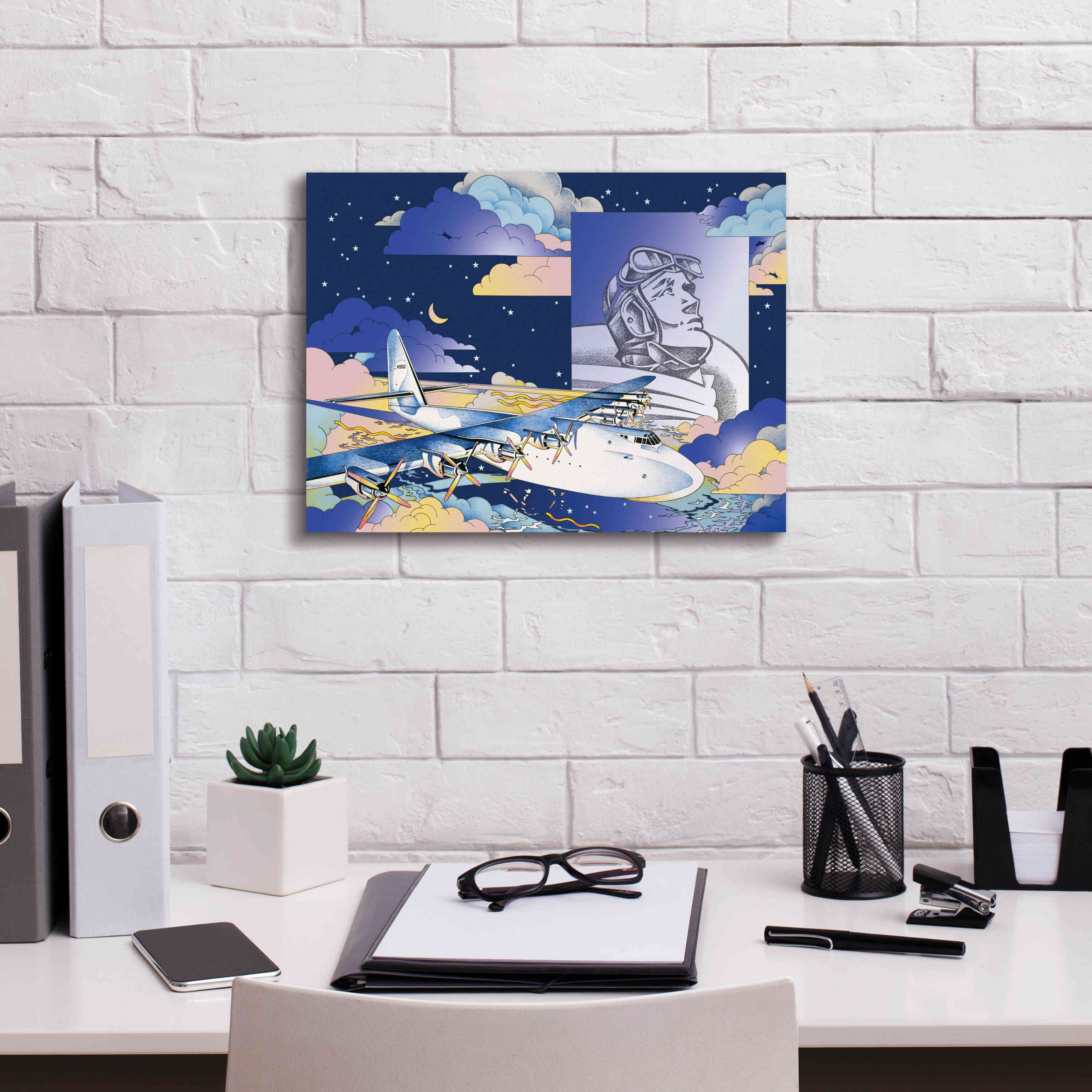 'Spruce Goose' by David Chestnutt, Giclee Canvas Wall Art,16 x 12