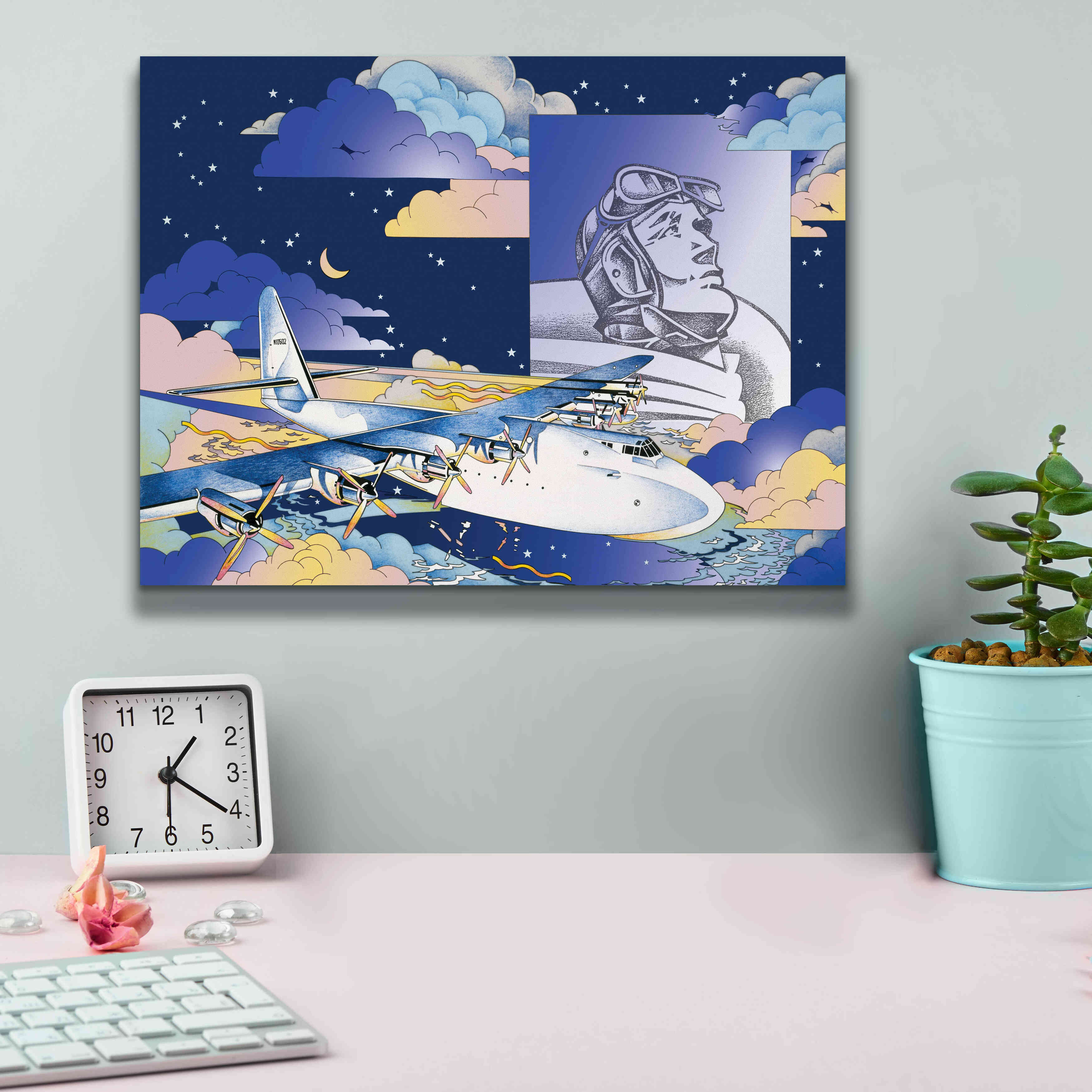 'Spruce Goose' by David Chestnutt, Giclee Canvas Wall Art,16 x 12