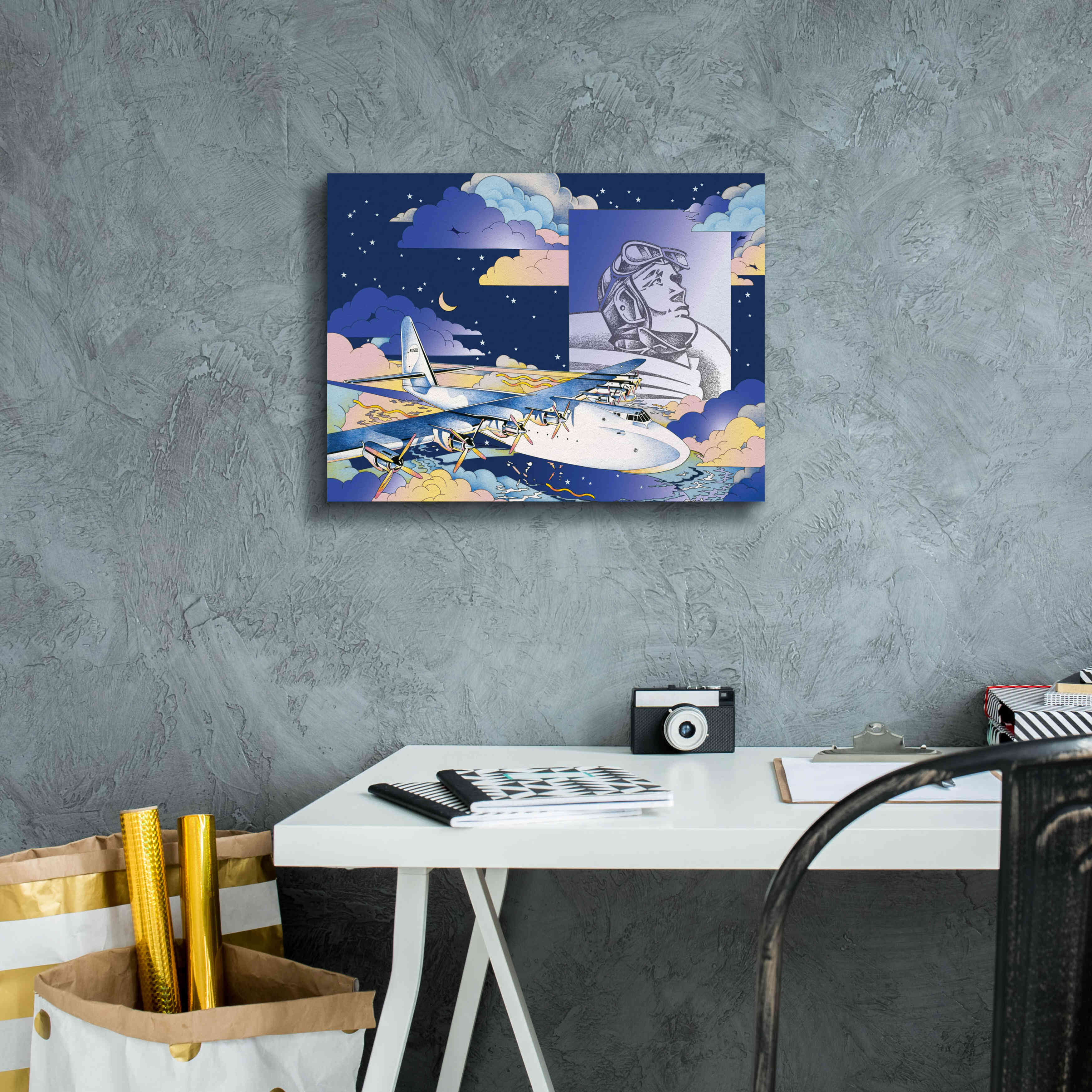 'Spruce Goose' by David Chestnutt, Giclee Canvas Wall Art,16 x 12