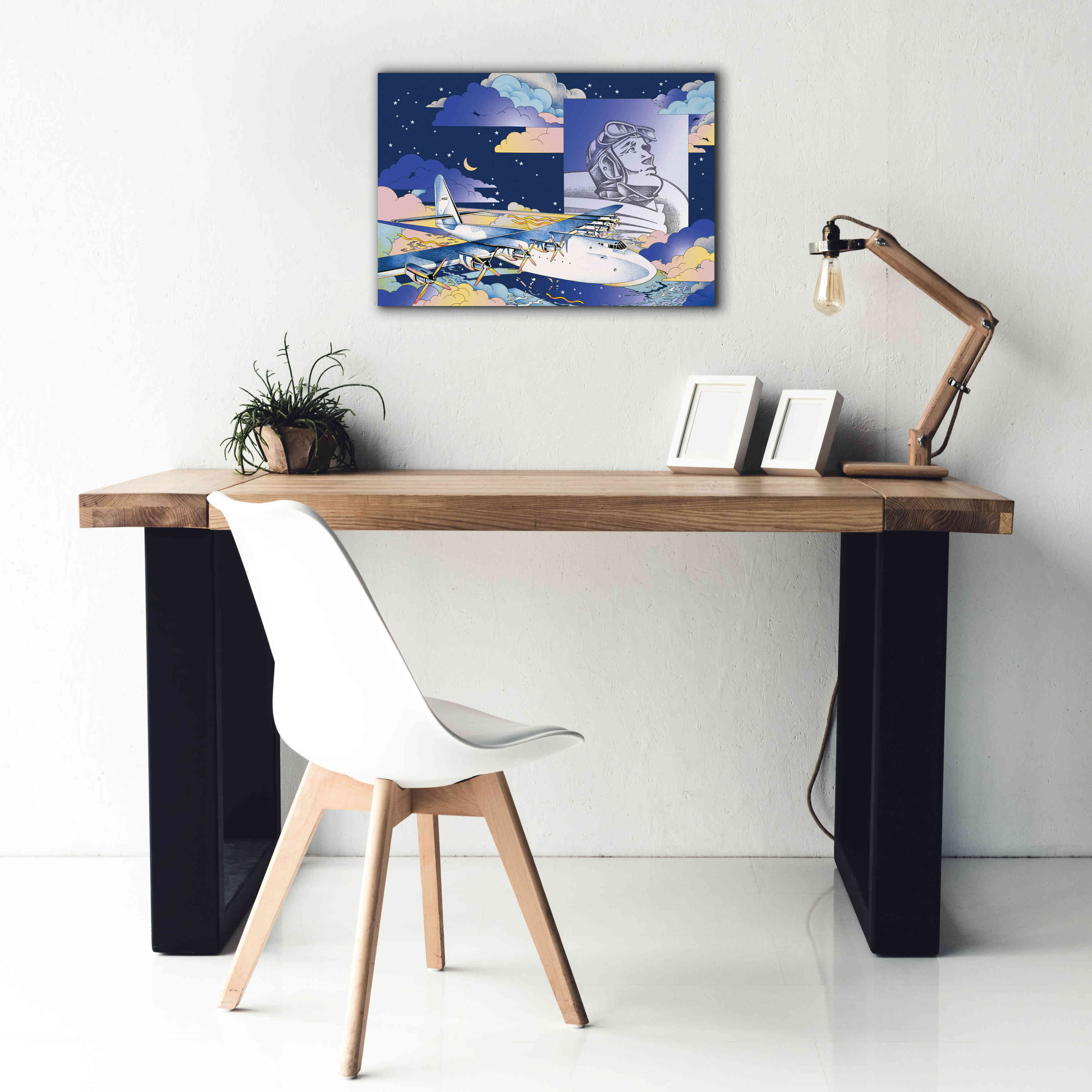 'Spruce Goose' by David Chestnutt, Giclee Canvas Wall Art,26 x 18