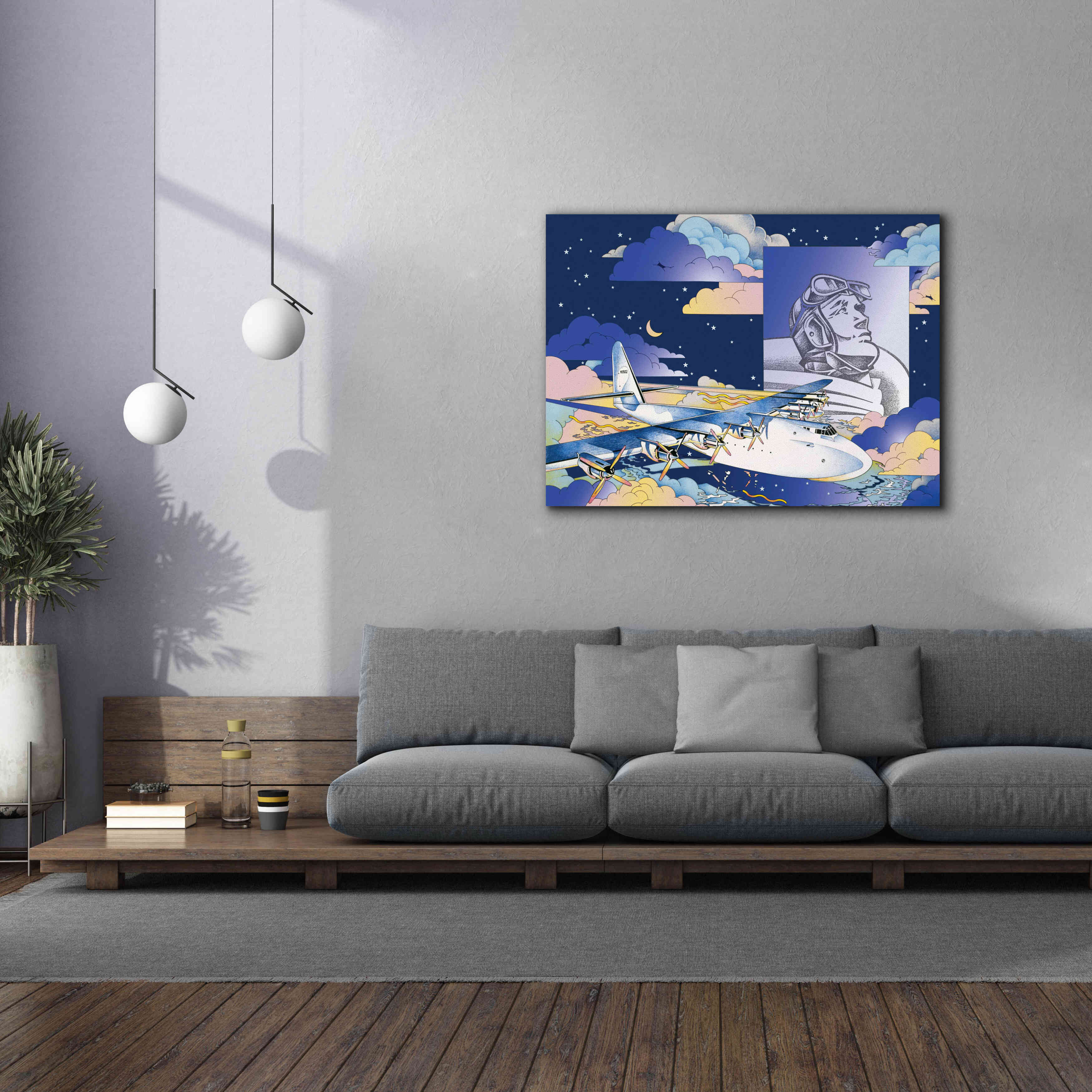 'Spruce Goose' by David Chestnutt, Giclee Canvas Wall Art,54 x 40