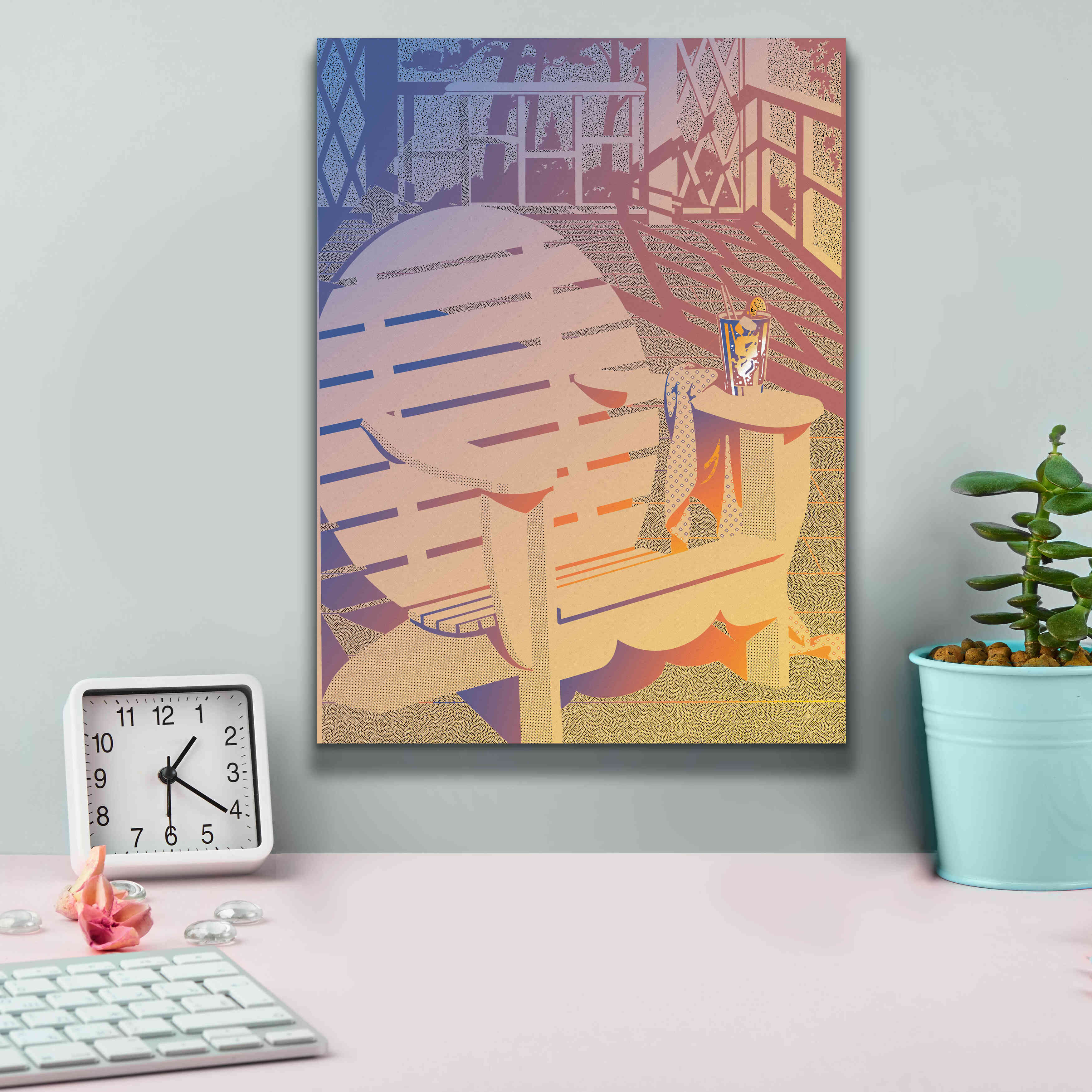 'Summer Porch' by David Chestnutt, Giclee Canvas Wall Art,12 x 16