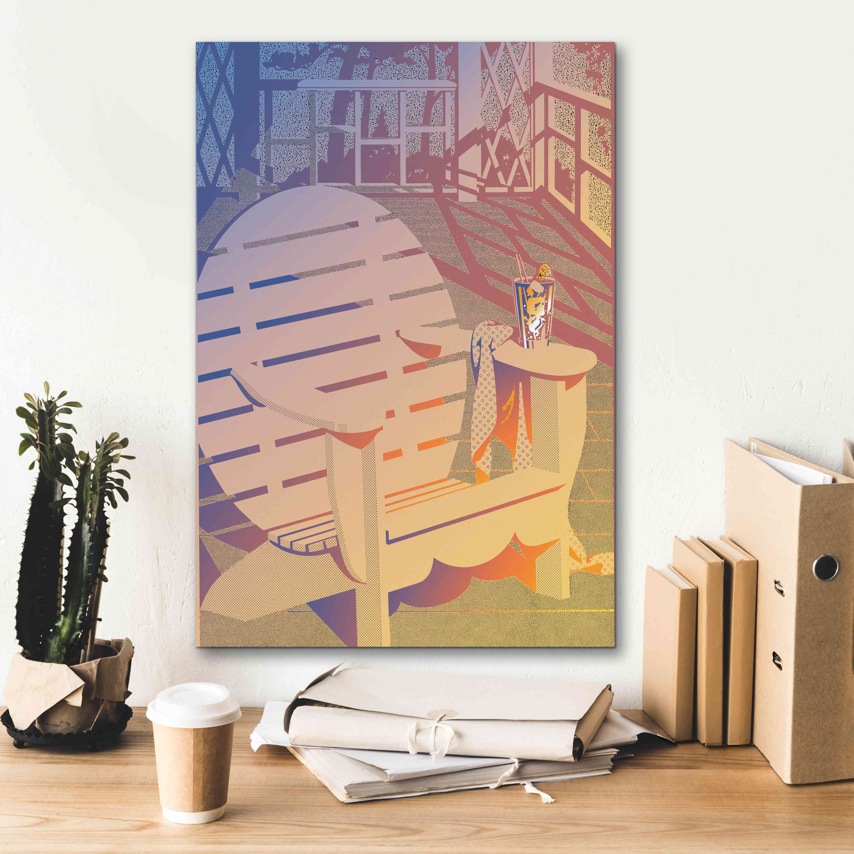 'Summer Porch' by David Chestnutt, Giclee Canvas Wall Art,18 x 26