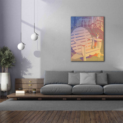 Image of 'Summer Porch' by David Chestnutt, Giclee Canvas Wall Art,40 x 54