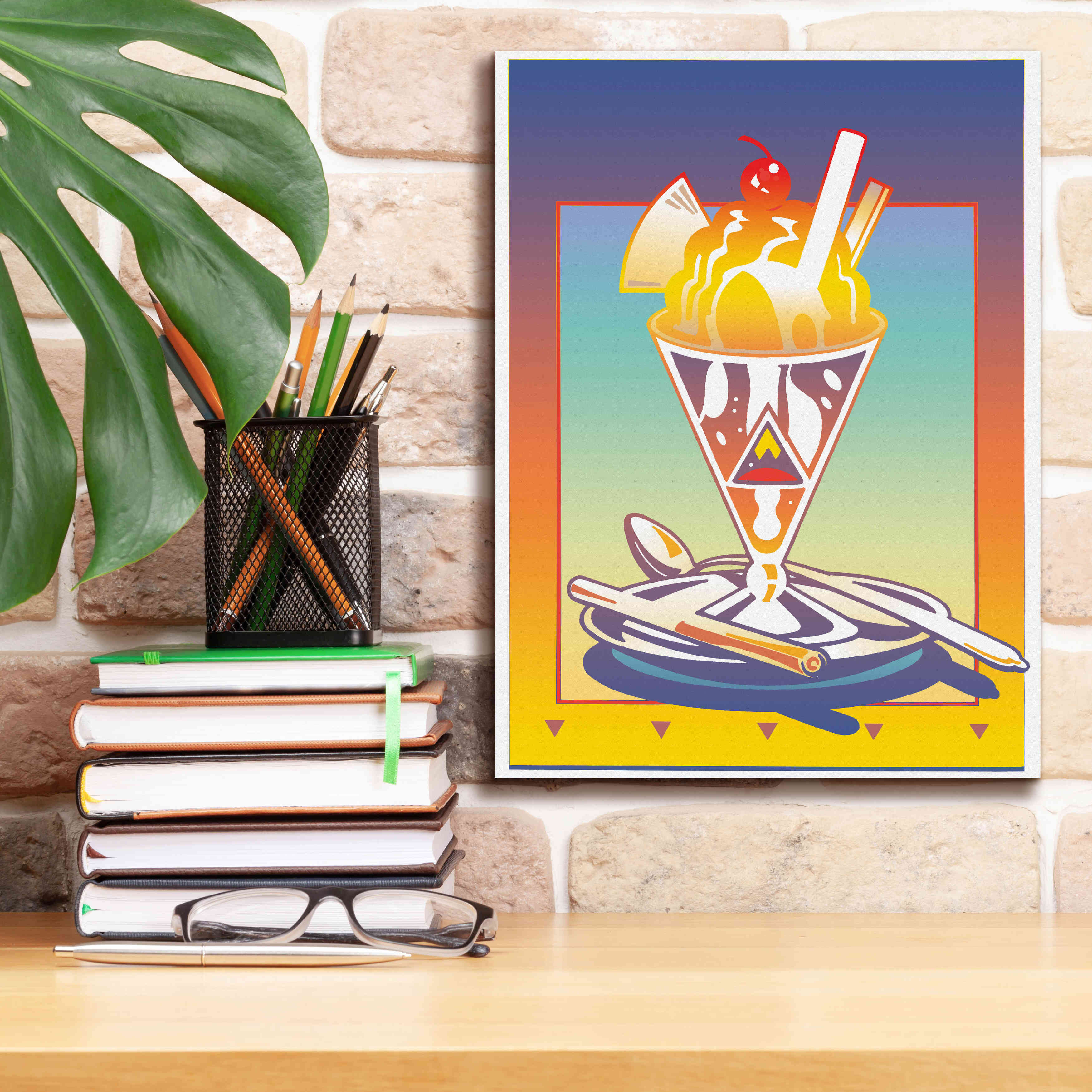 'Sunday Bloody Sundae' by David Chestnutt, Giclee Canvas Wall Art,12 x 16