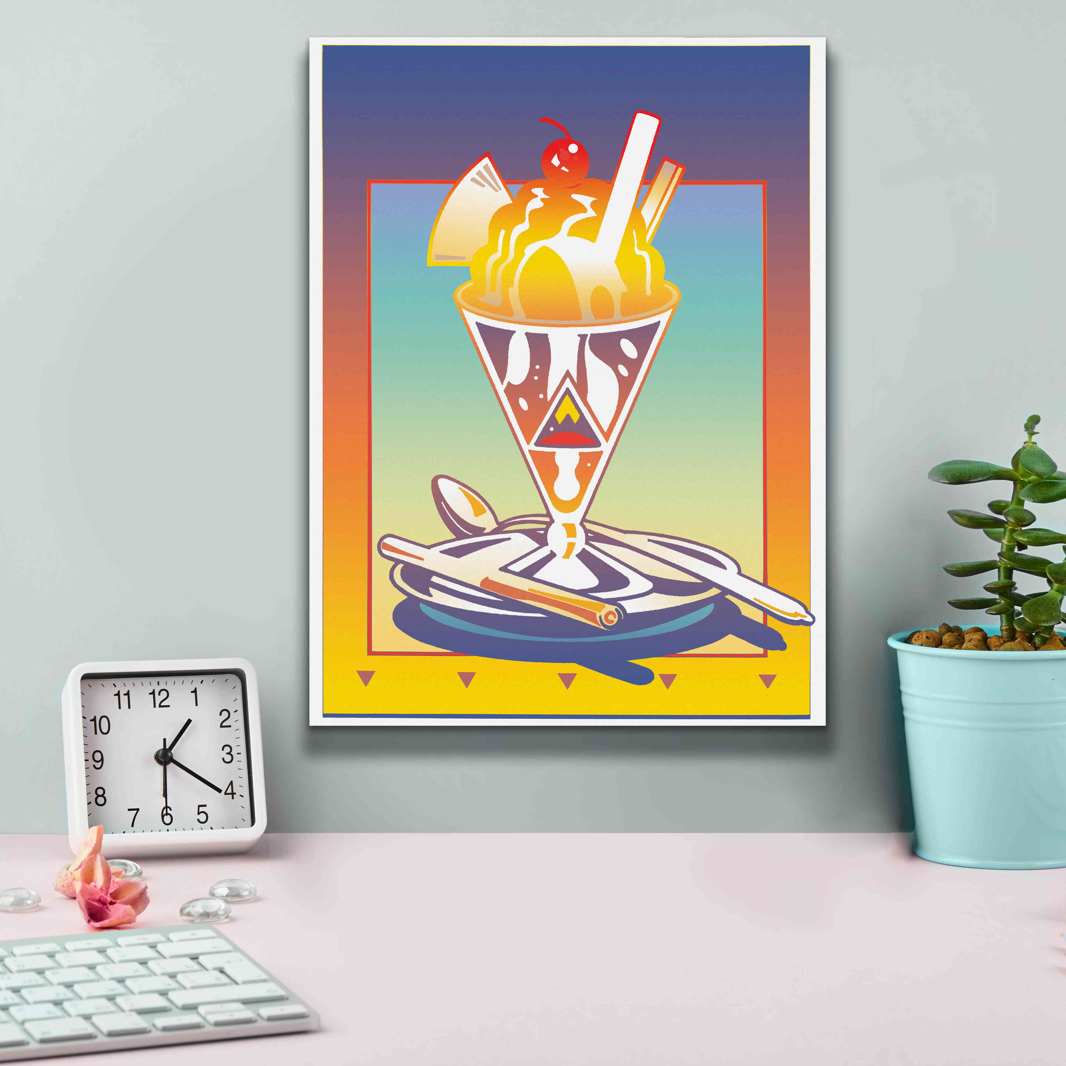 'Sunday Bloody Sundae' by David Chestnutt, Giclee Canvas Wall Art,12 x 16