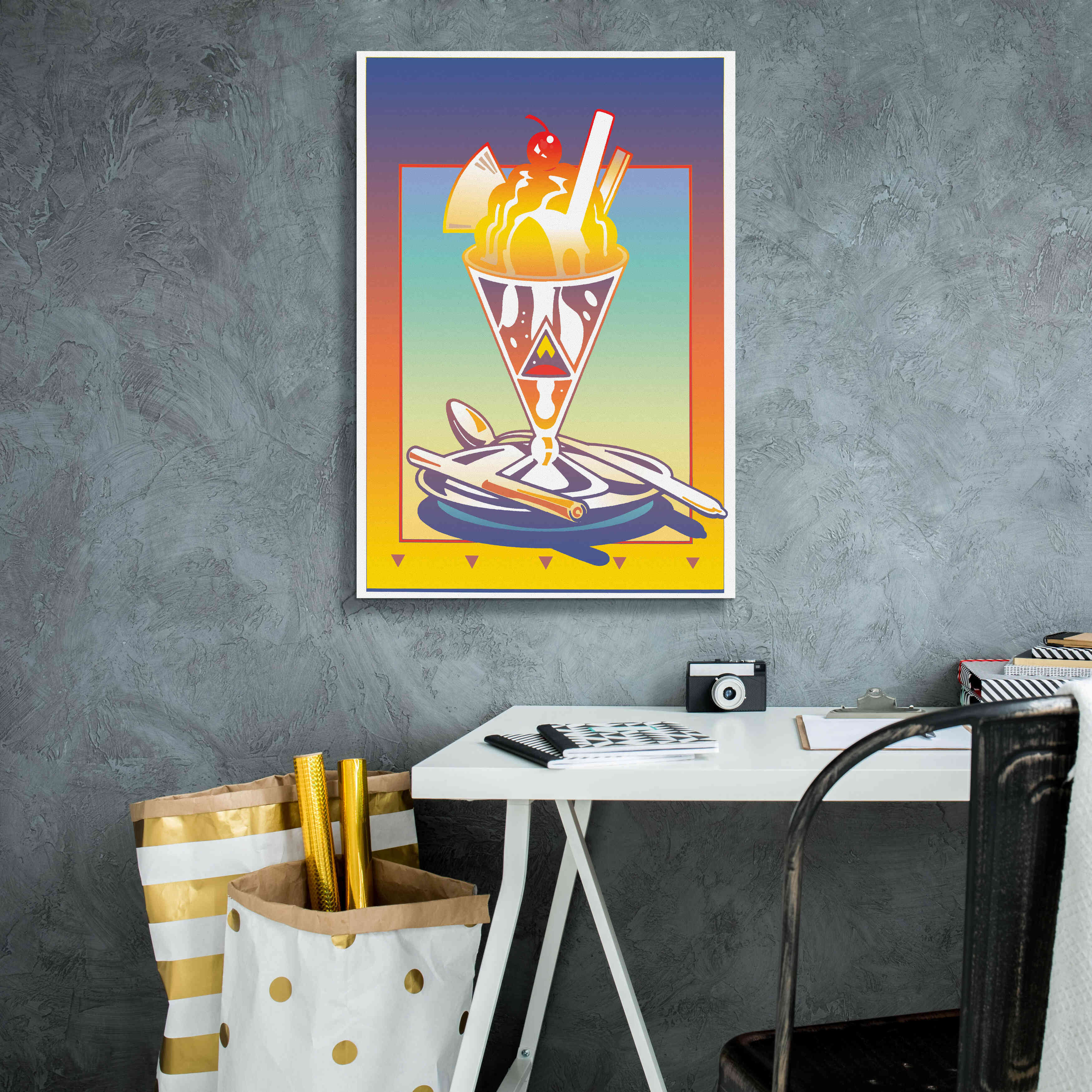 'Sunday Bloody Sundae' by David Chestnutt, Giclee Canvas Wall Art,18 x 26