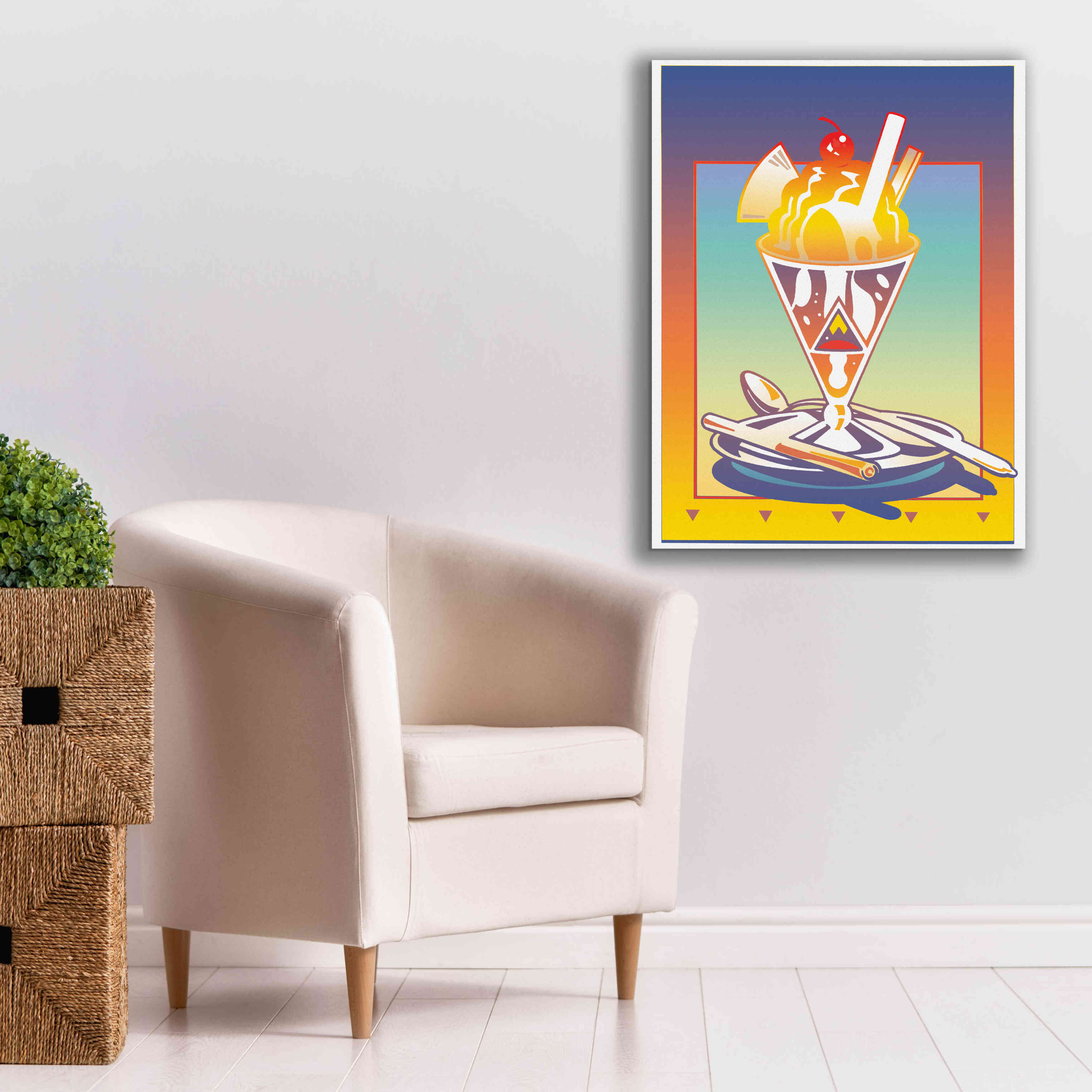 'Sunday Bloody Sundae' by David Chestnutt, Giclee Canvas Wall Art,26 x 34