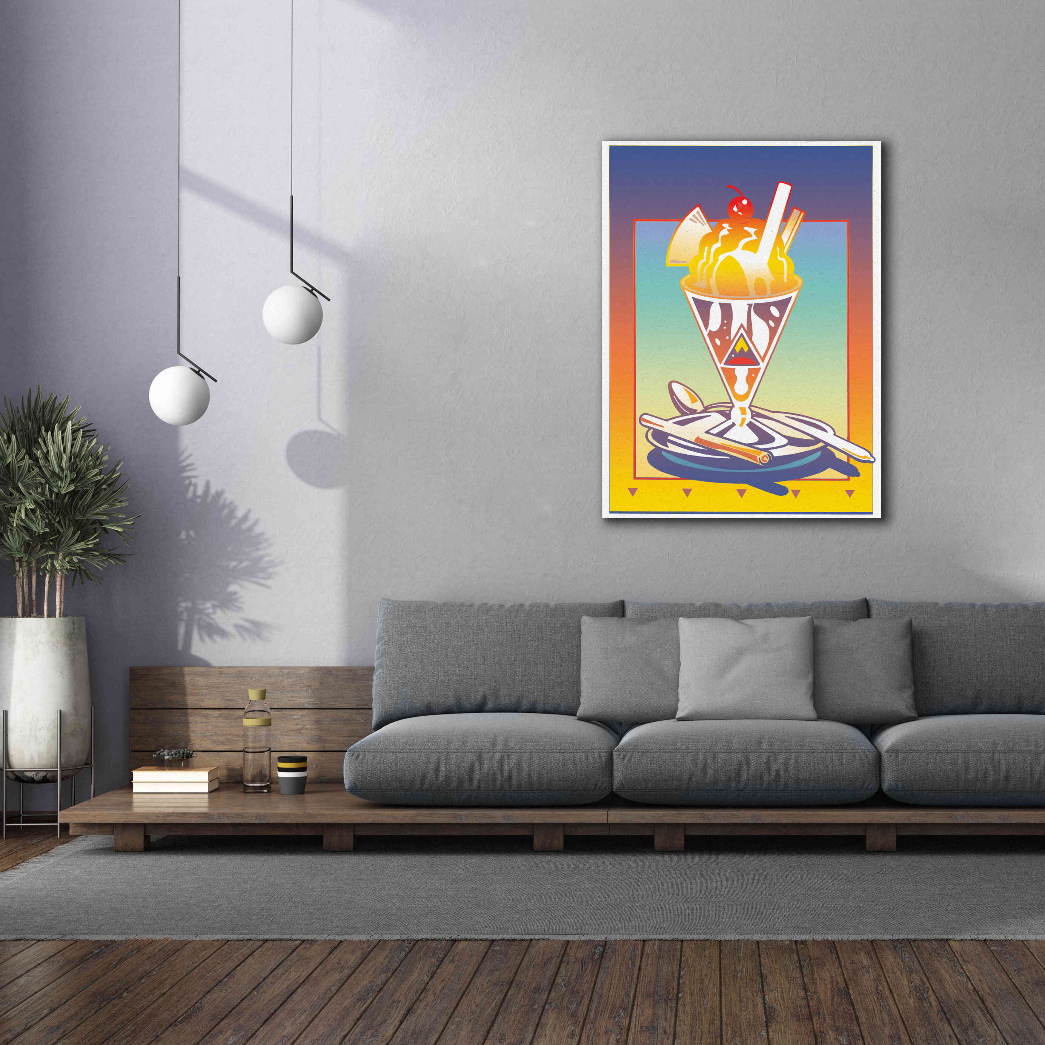 'Sunday Bloody Sundae' by David Chestnutt, Giclee Canvas Wall Art,40 x 54