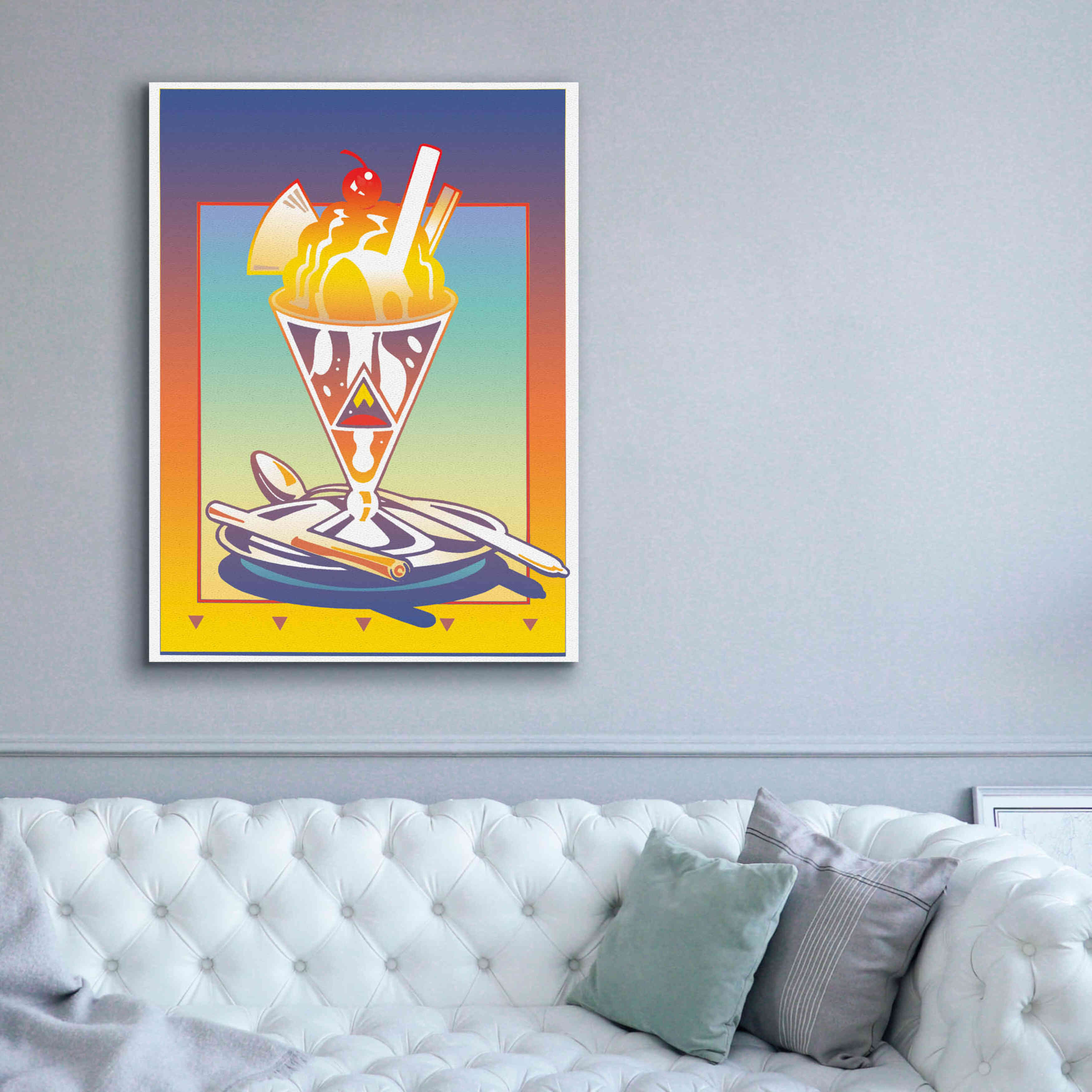 'Sunday Bloody Sundae' by David Chestnutt, Giclee Canvas Wall Art,40 x 54
