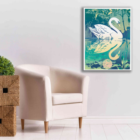 Image of 'Swan' by David Chestnutt, Giclee Canvas Wall Art,26 x 34