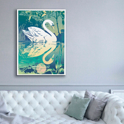 Image of 'Swan' by David Chestnutt, Giclee Canvas Wall Art,40 x 54