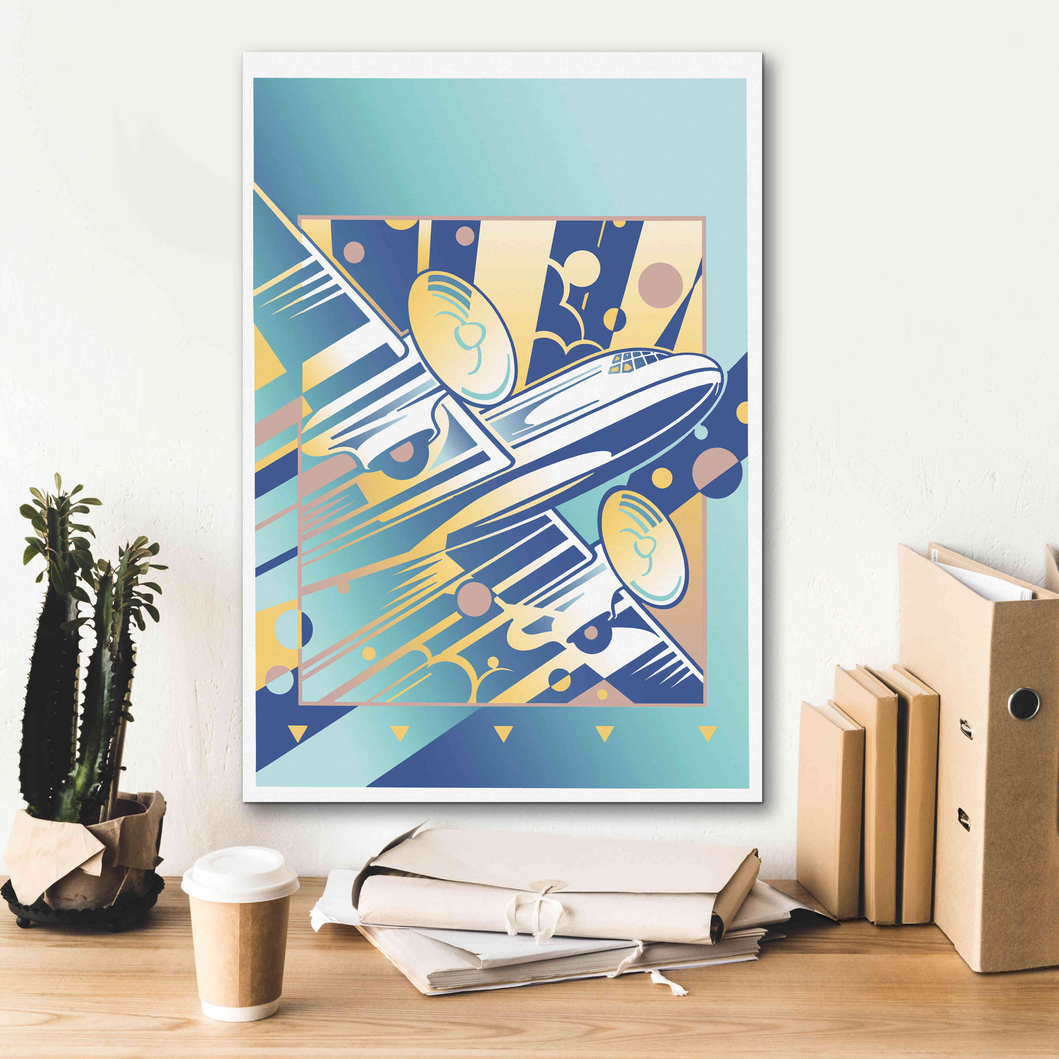 'Taking Off Blue' by David Chestnutt, Giclee Canvas Wall Art,18 x 26