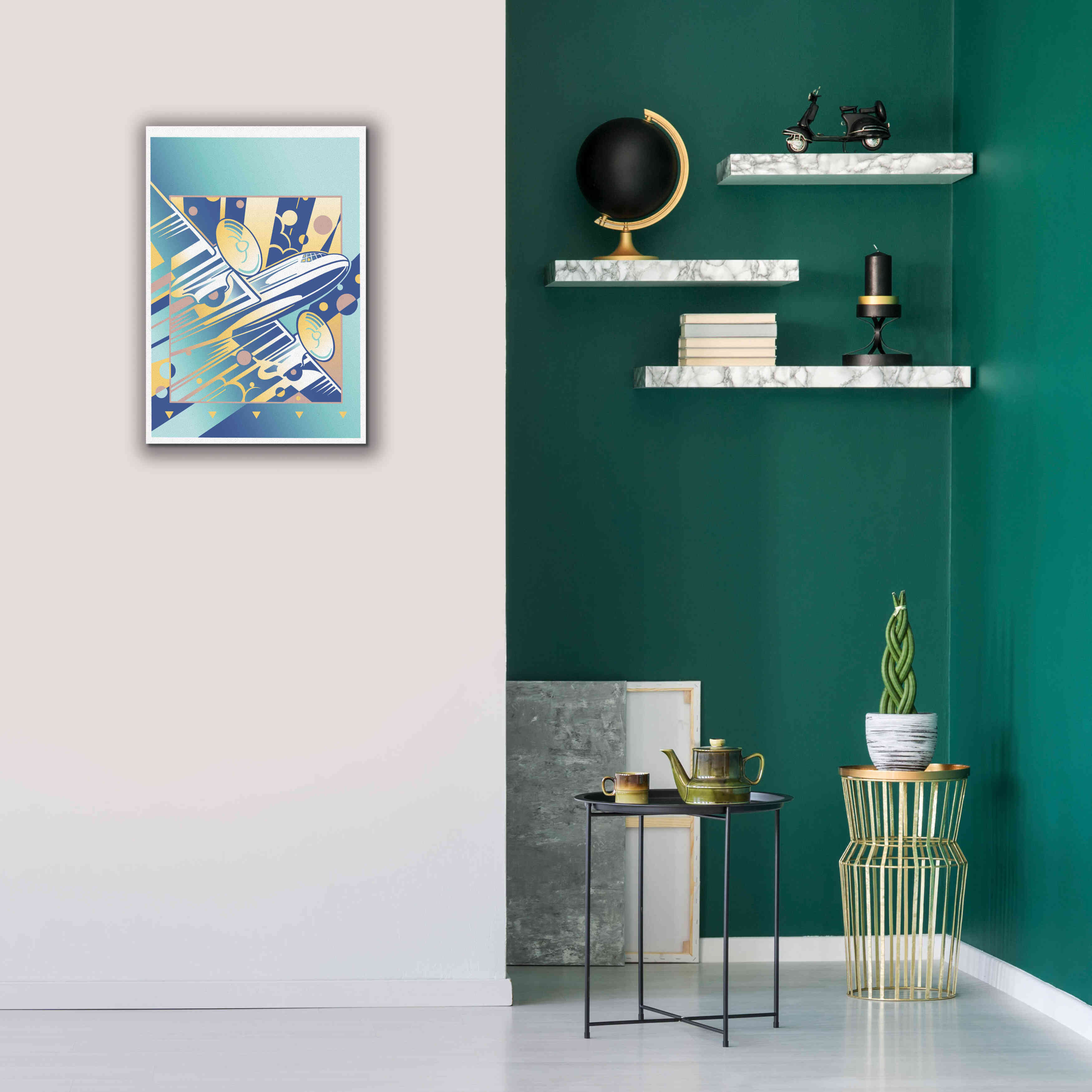 'Taking Off Blue' by David Chestnutt, Giclee Canvas Wall Art,18 x 26