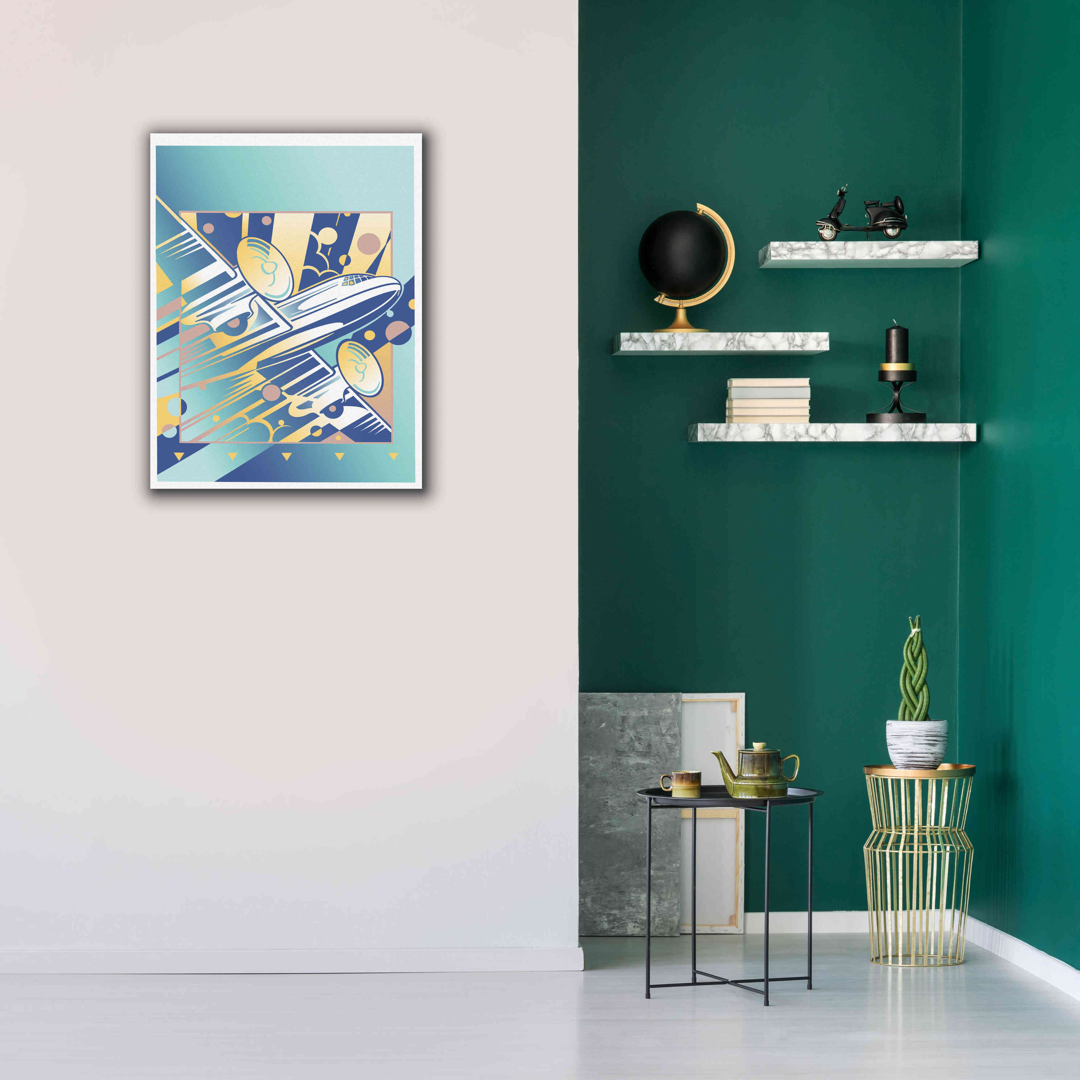 'Taking Off Blue' by David Chestnutt, Giclee Canvas Wall Art,26 x 34