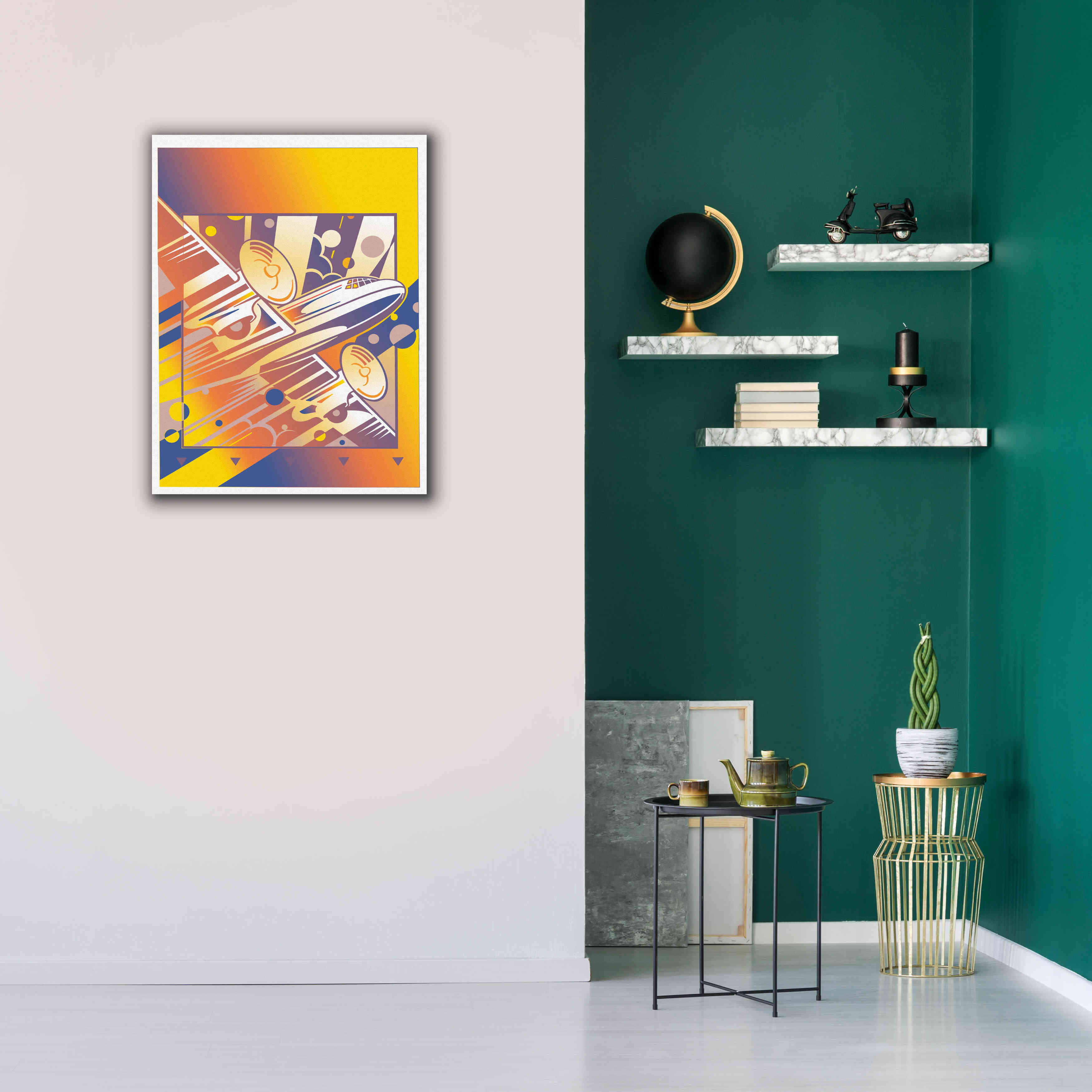 'Taking Off Yellow' by David Chestnutt, Giclee Canvas Wall Art,26 x 34