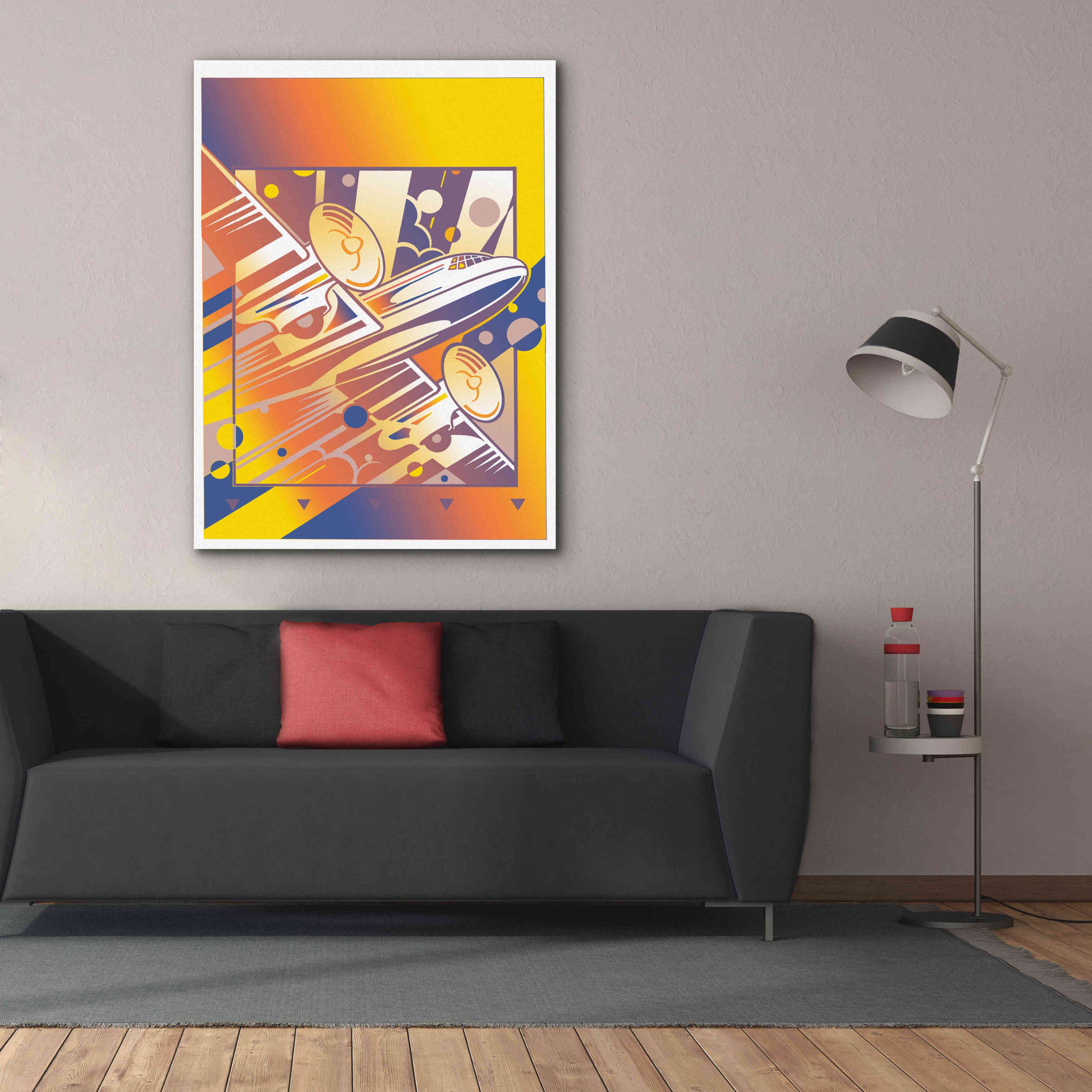 'Taking Off Yellow' by David Chestnutt, Giclee Canvas Wall Art,40 x 54