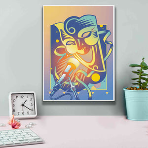 'The Happy Microphone' by David Chestnutt, Giclee Canvas Wall Art,12 x 16