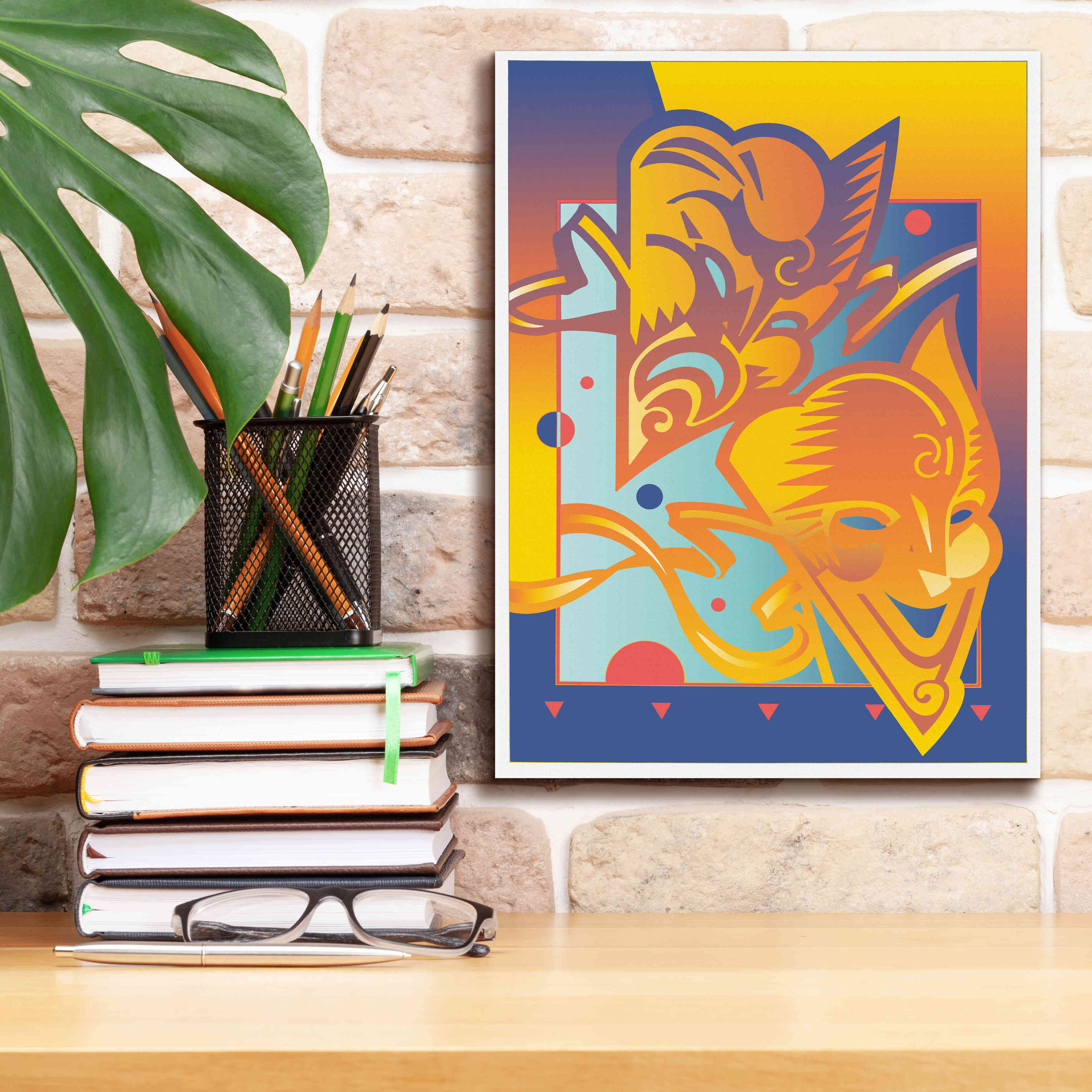 'Theatre Masks' by David Chestnutt, Giclee Canvas Wall Art,12 x 16