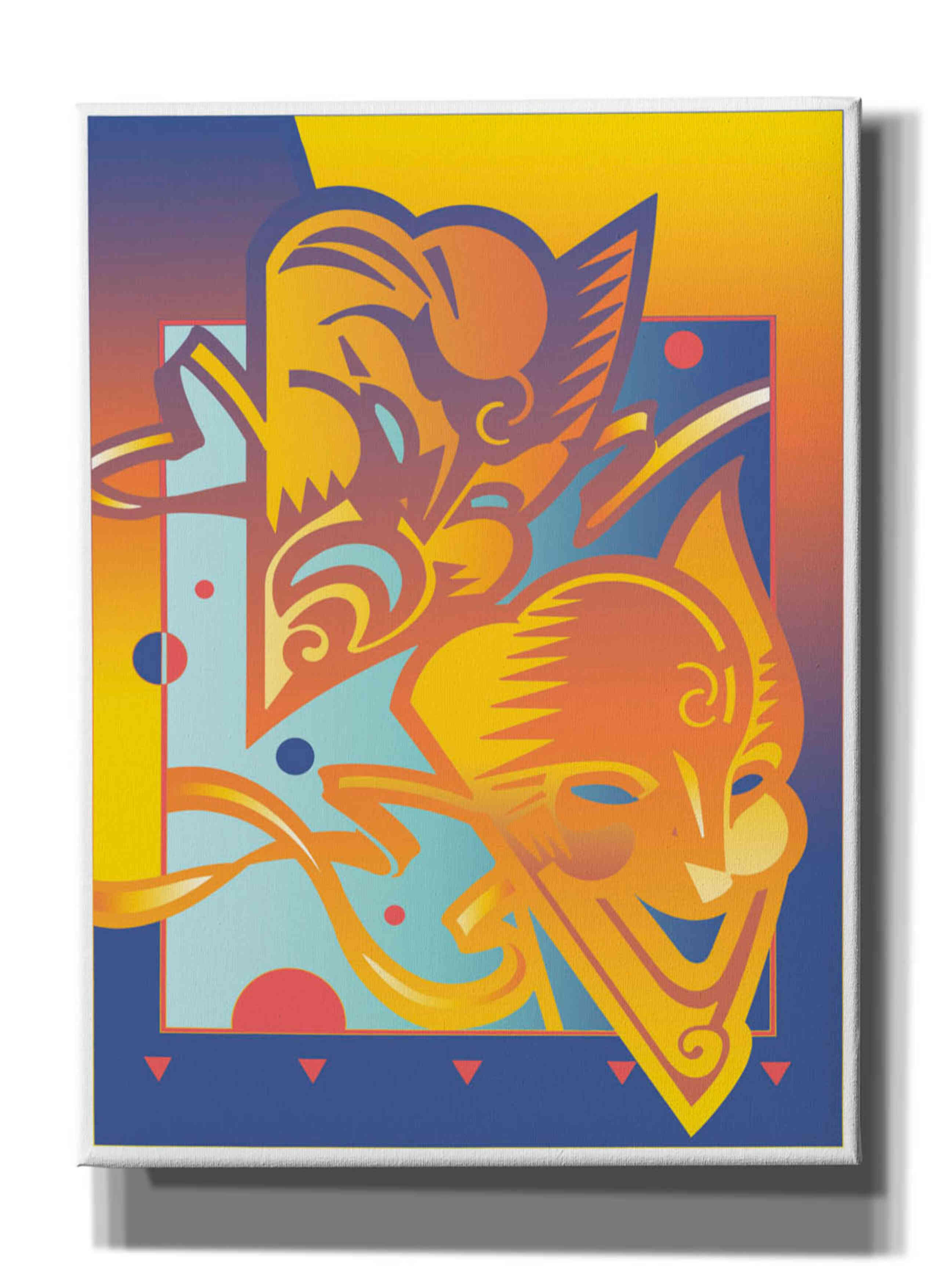 'Theatre Masks' by David Chestnutt, Giclee Canvas Wall Art