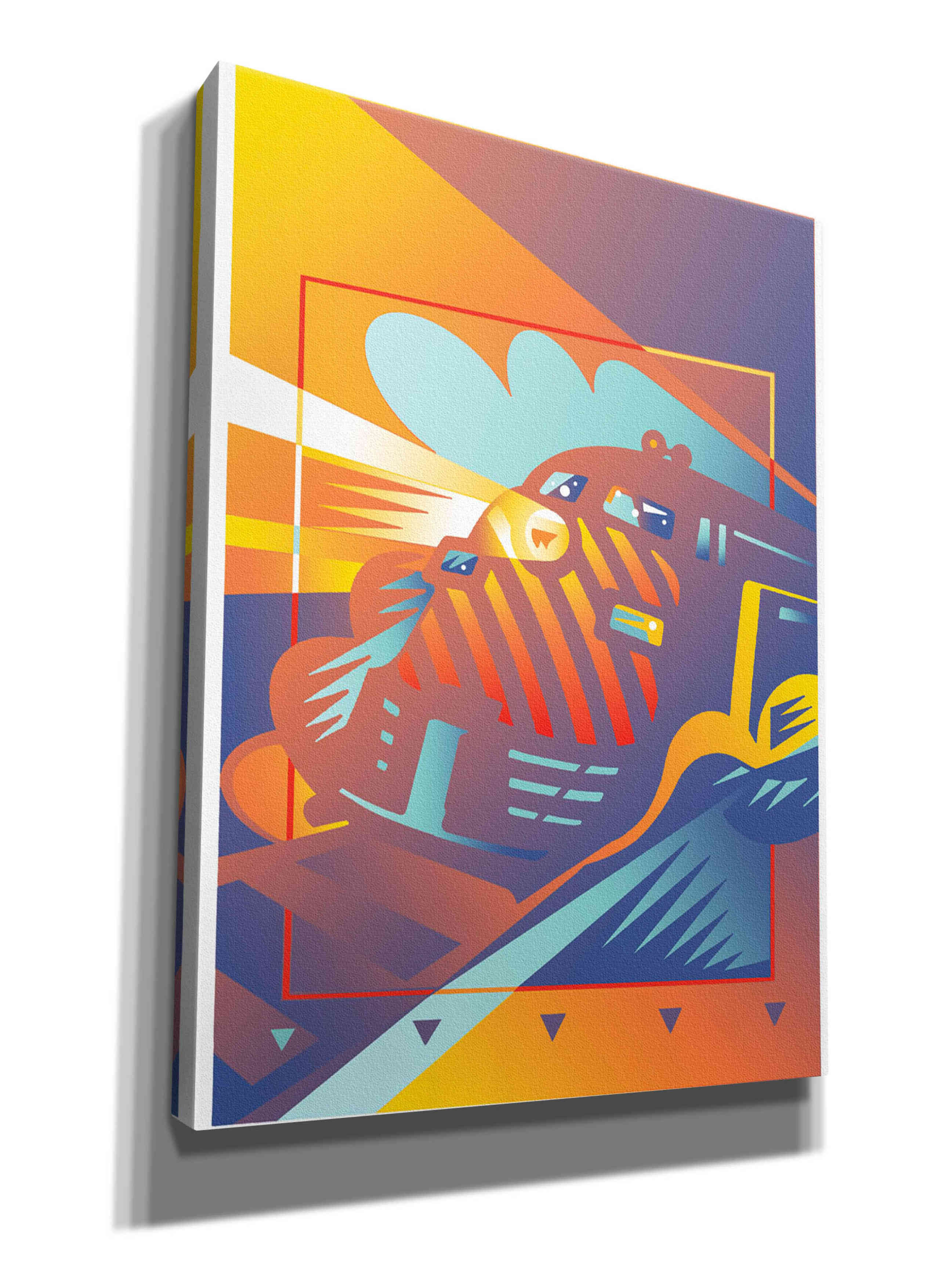 'Train West' by David Chestnutt, Giclee Canvas Wall Art