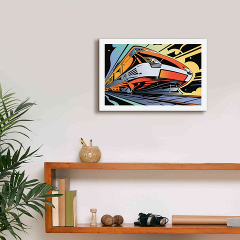 Image of 'Train-High Speed' by David Chestnutt, Giclee Canvas Wall Art,18 x 12