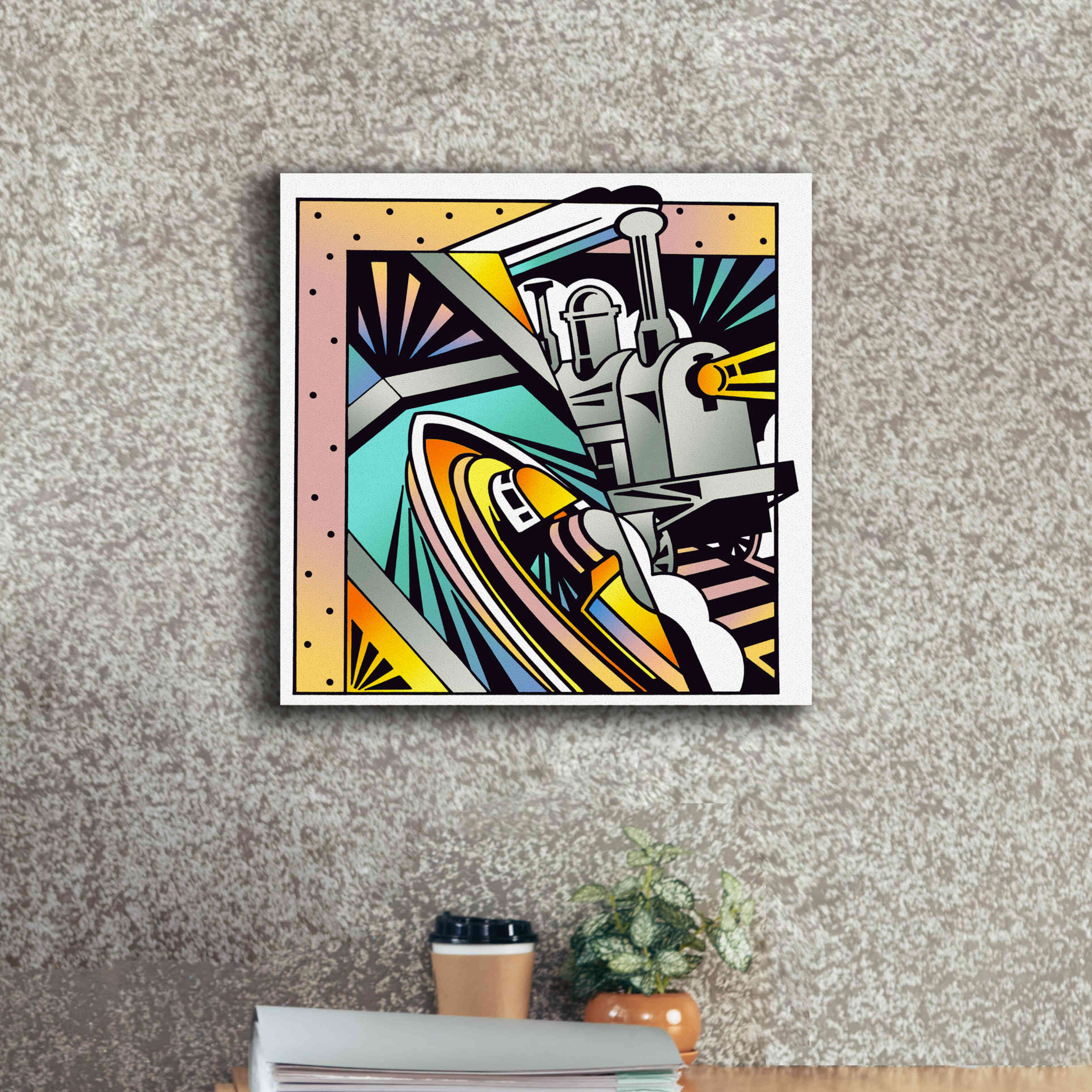 'Transportation' by David Chestnutt, Giclee Canvas Wall Art,18 x 18