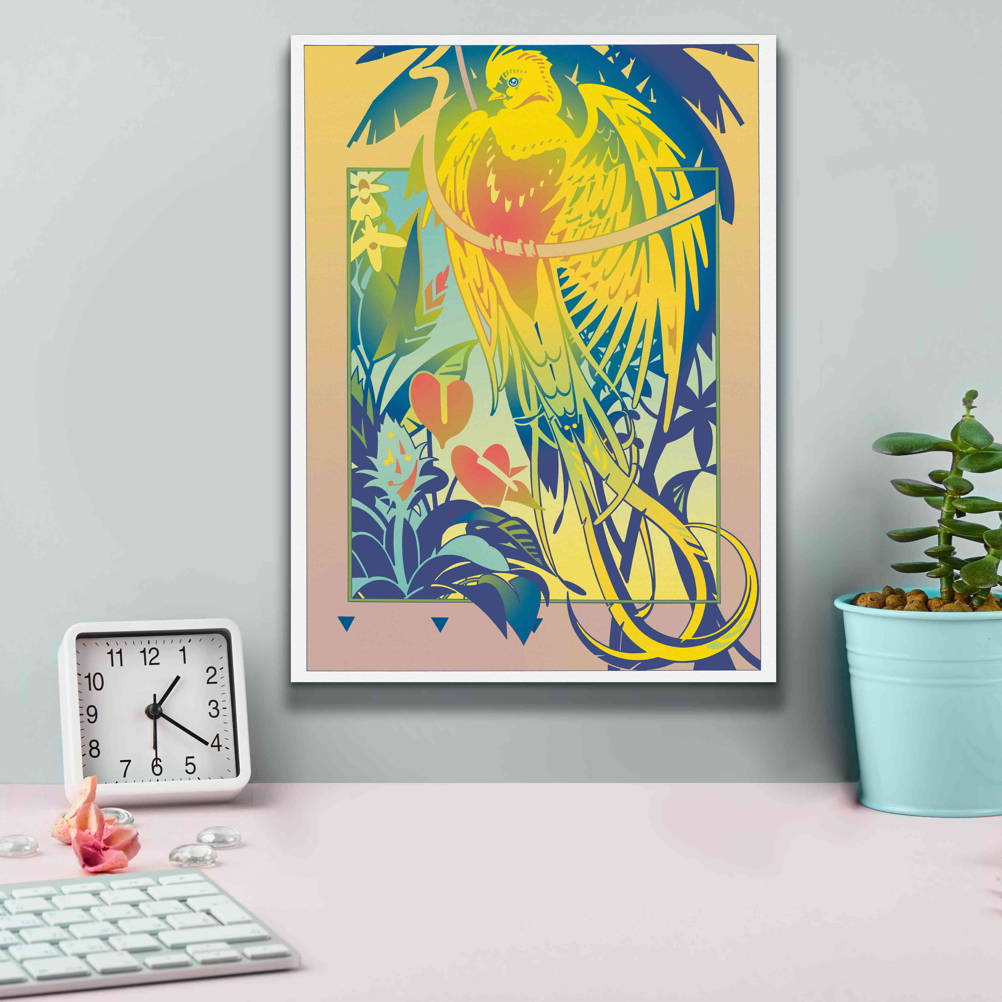 'Tropical Garden' by David Chestnutt, Giclee Canvas Wall Art,12 x 16