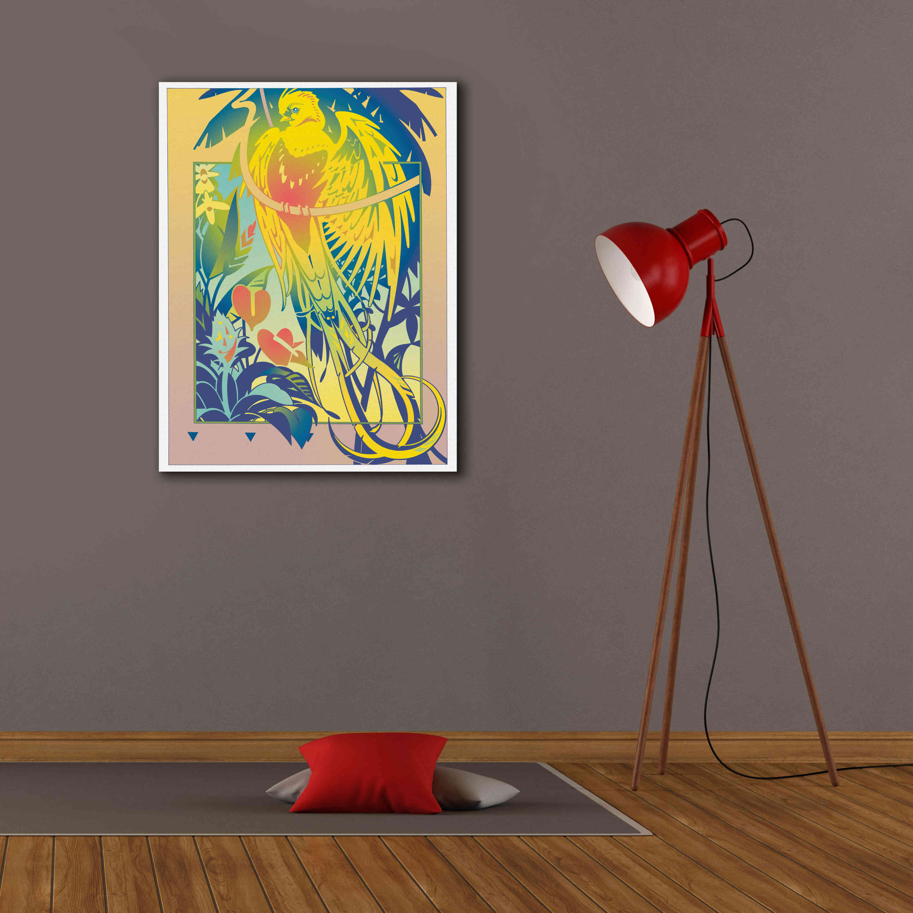 'Tropical Garden' by David Chestnutt, Giclee Canvas Wall Art,26 x 34