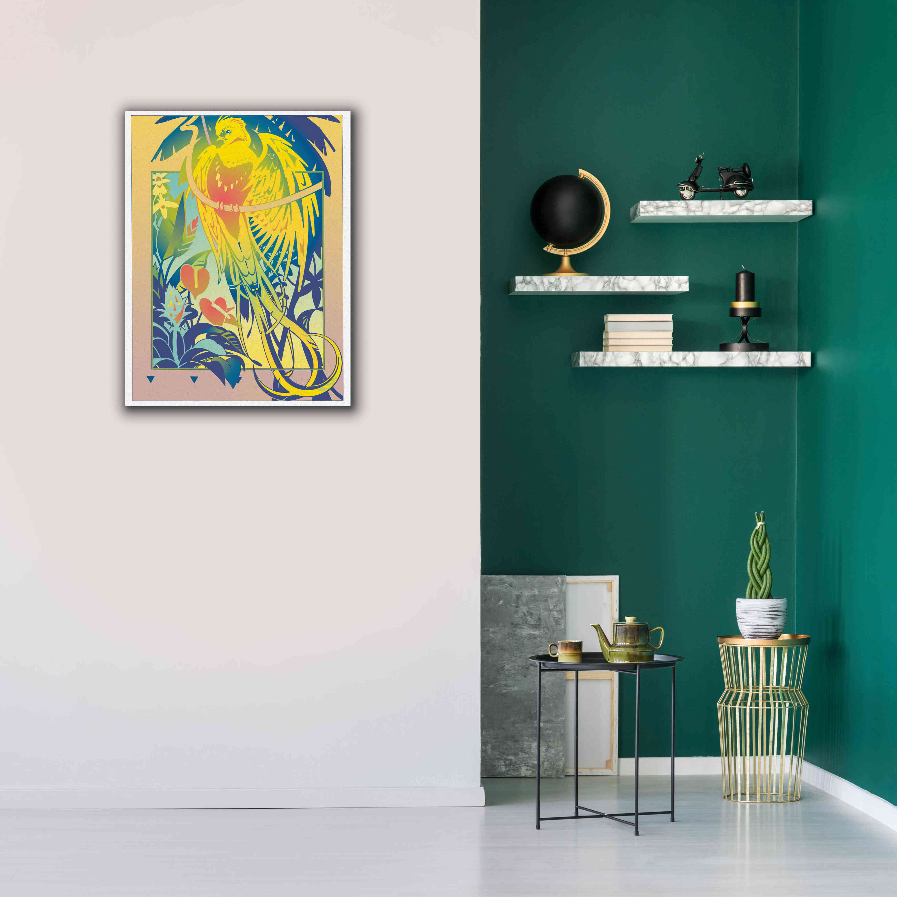 'Tropical Garden' by David Chestnutt, Giclee Canvas Wall Art,26 x 34